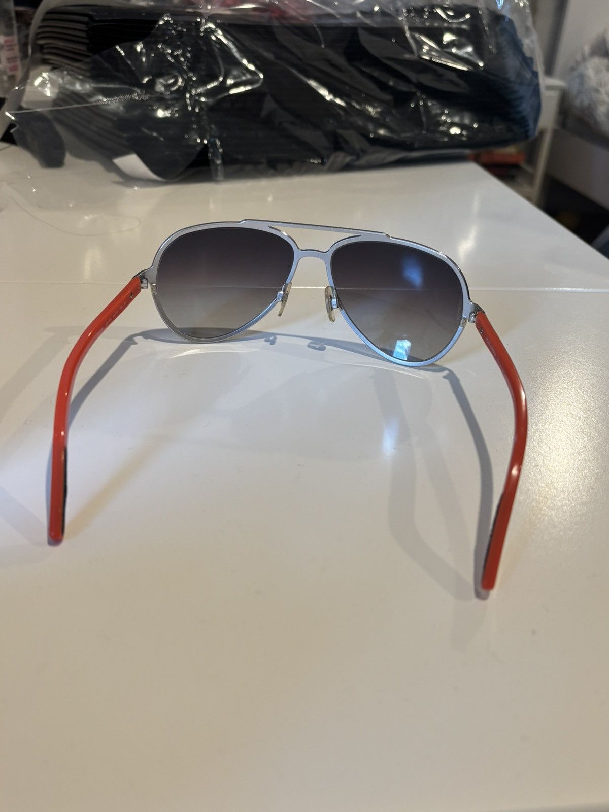 Dolce & Gabbana Dolce & Gabbana Aviator Sunglasses Ombré Lenses Orange Size ONE SIZE - 5 Thumbnail
