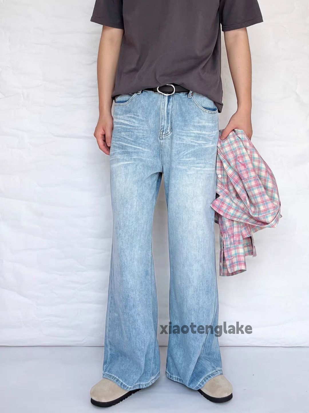 Jean × Vintage wsshed faded cleanfit yuppie loose bootcut y2k jeans Size US 28 / EU 44 - 5 Thumbnail
