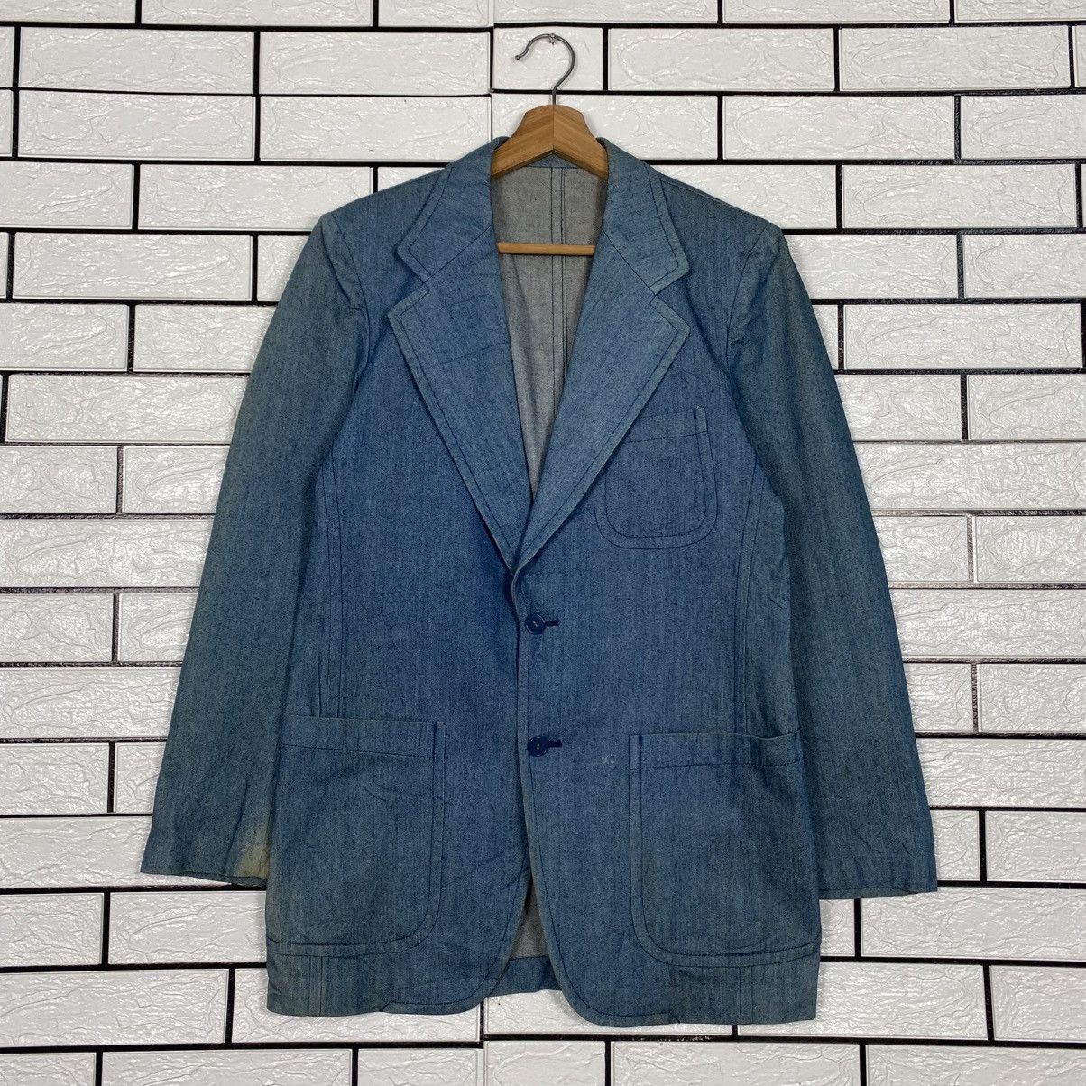 Wrangler 📌Vintage Chore Worker Denim Jacket Wrangler Size US L / EU 52-54 / 3 - 2 Thumbnail