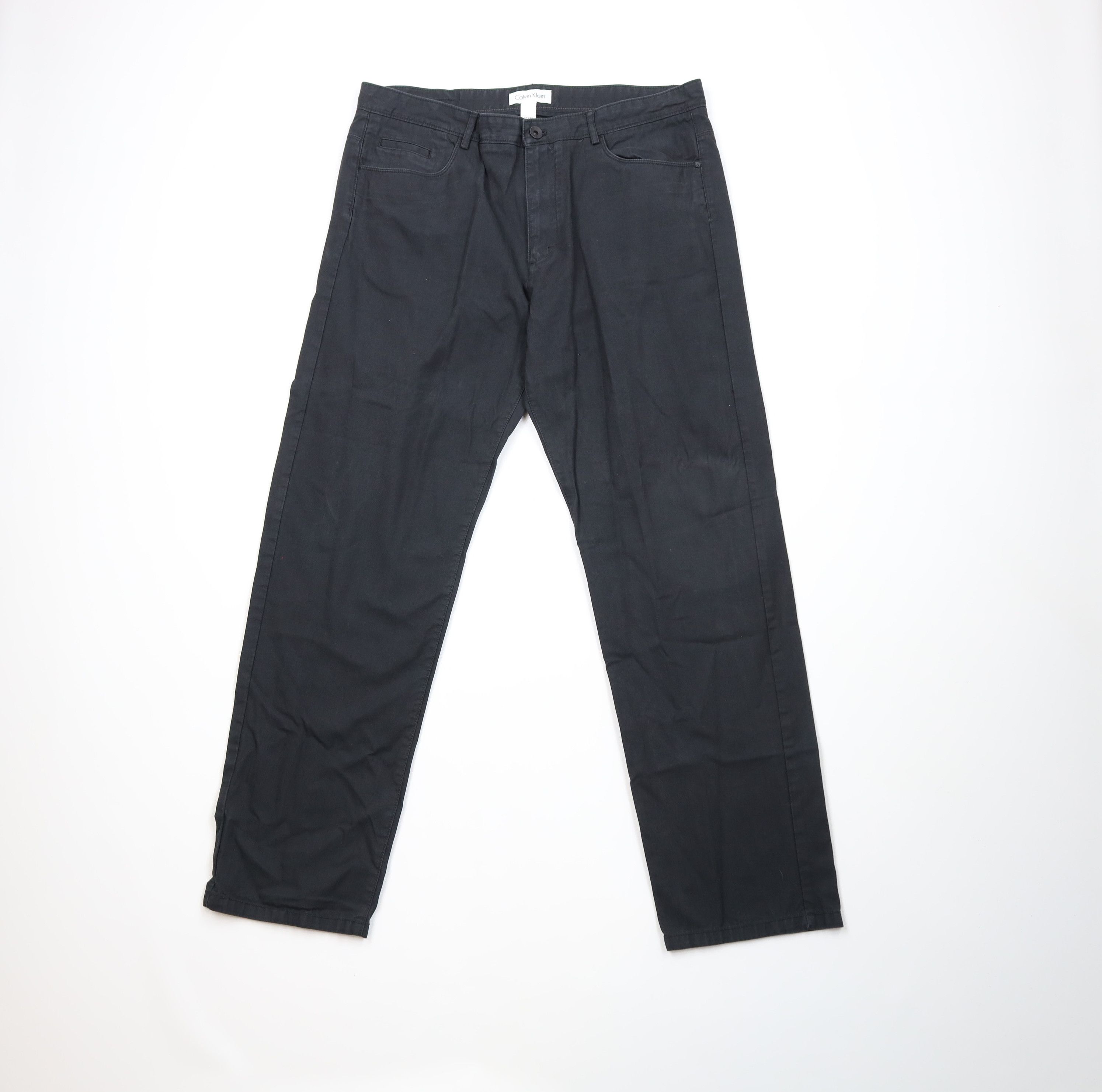 Calvin Klein Vintage Calvin Klein Herringbone Striped Straight Leg Pants Size US 36 / EU 52 - 1 Thumbnail