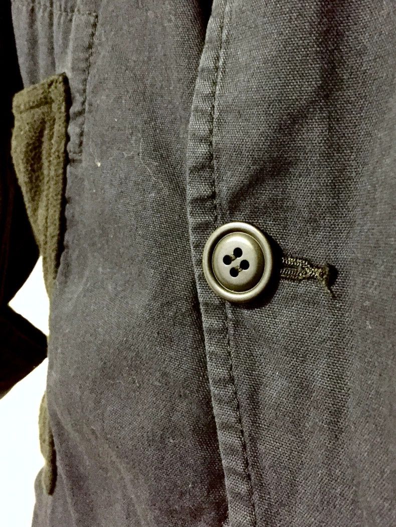 Comme Des Garcons Blue Dye Overalls Navy with Black Pocket