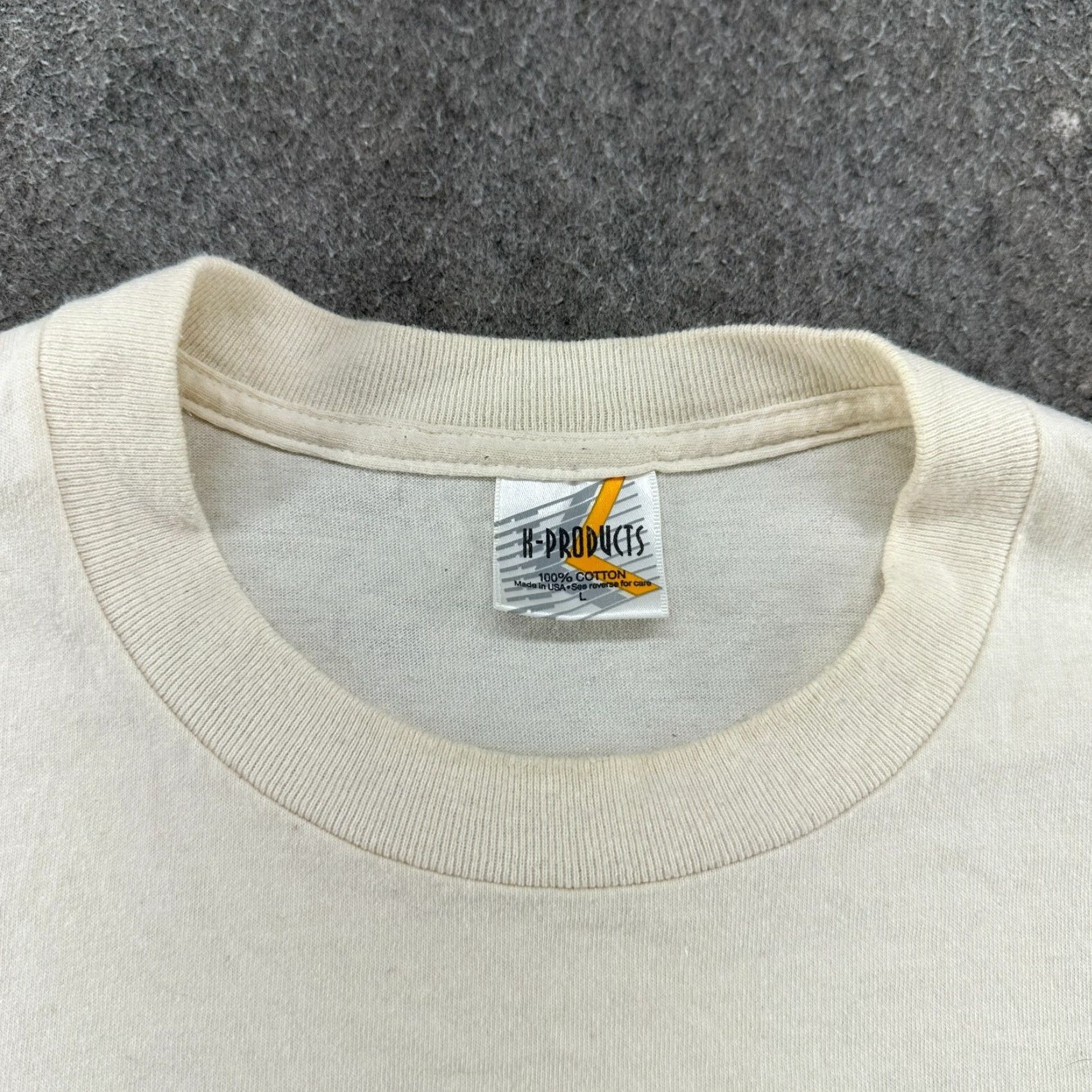 Vintage VINTAGE Red Bone Lager Shirt Mens L White Cream Single Stitch Graphic Dog 90s Nike Shirt Size US L / EU 52-54 / 3 - 2 Thumbnail