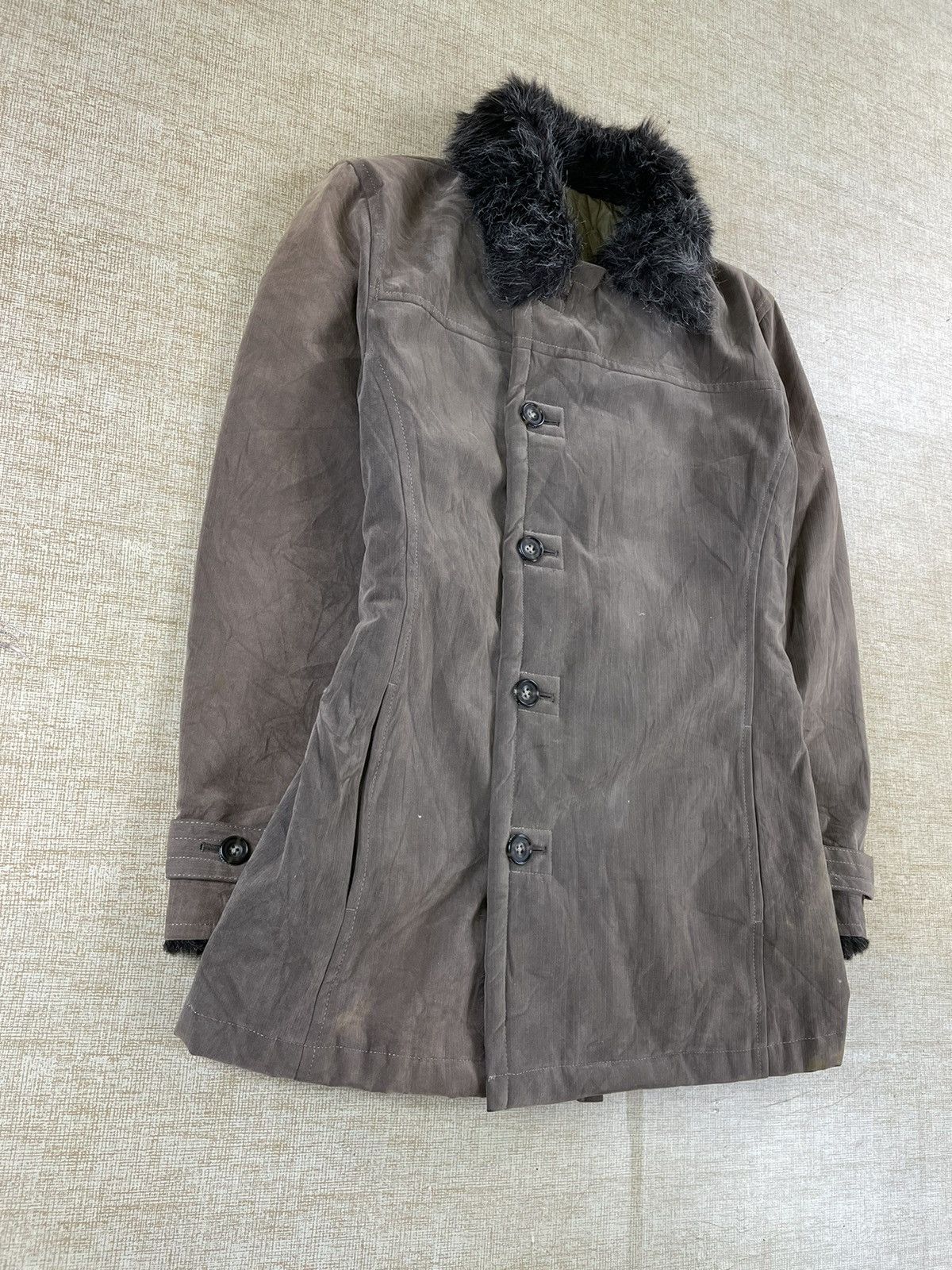 Le Grande Bleu (L.G.B.) × Tornado Mart × Vintage VINTAGE TORNADO MART Japanese Brand Faux Fur Collar Jacket Size US M / EU 48-50 / 2 - 2 Thumbnail