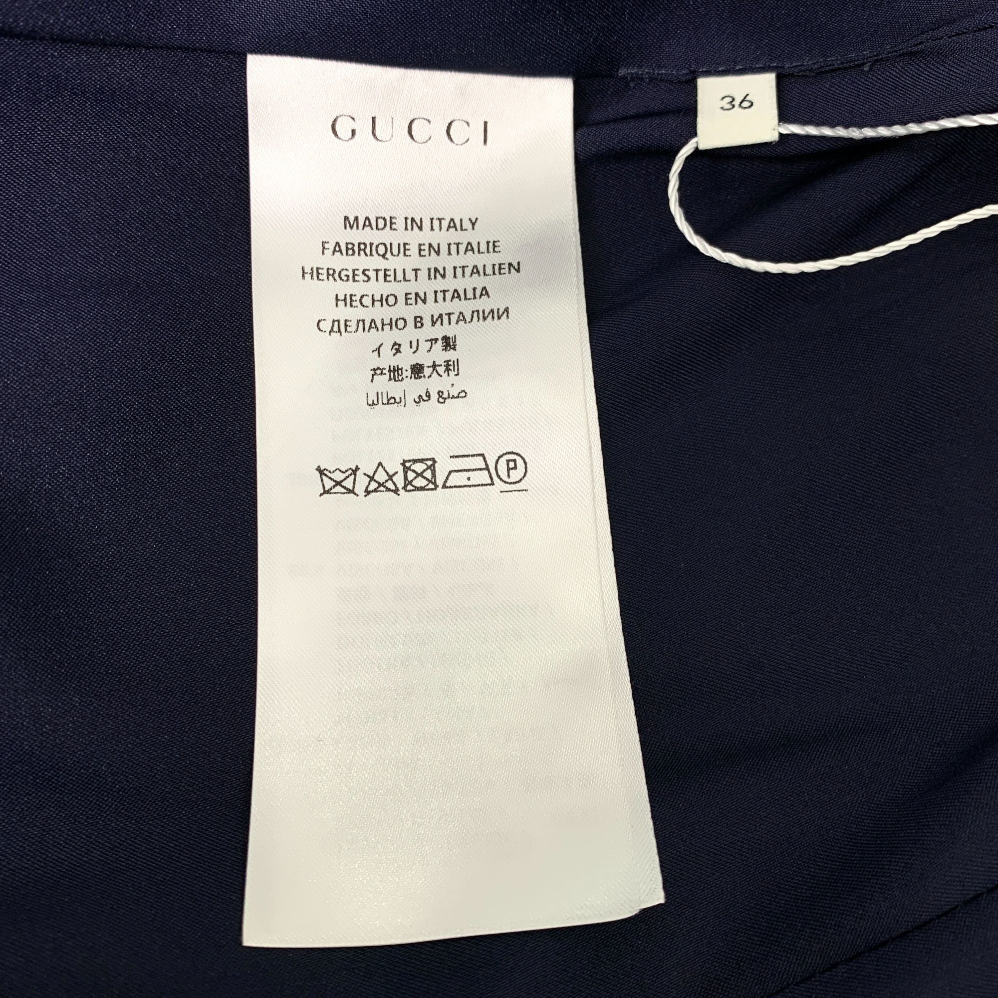 Gucci Gucci Womens Navy Wool Coat Size 36 100% Wool Made In Italy Size XS / US 0-2 / IT 36-38 - 4 Thumbnail
