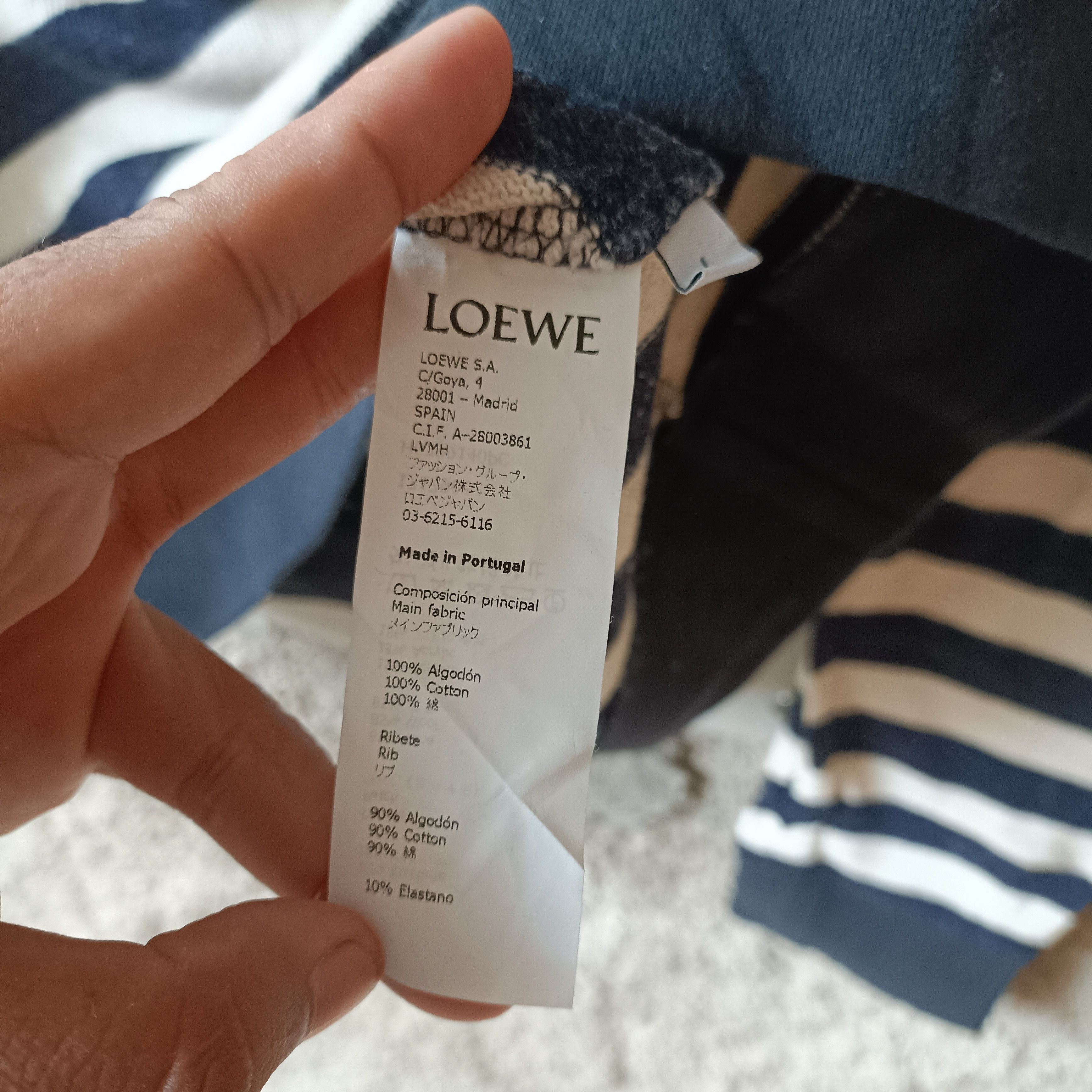 Loewe Loewe Paula ibiza striped Sweatshirt cotton knitted Size US L / EU 52-54 / 3 - 7 Thumbnail