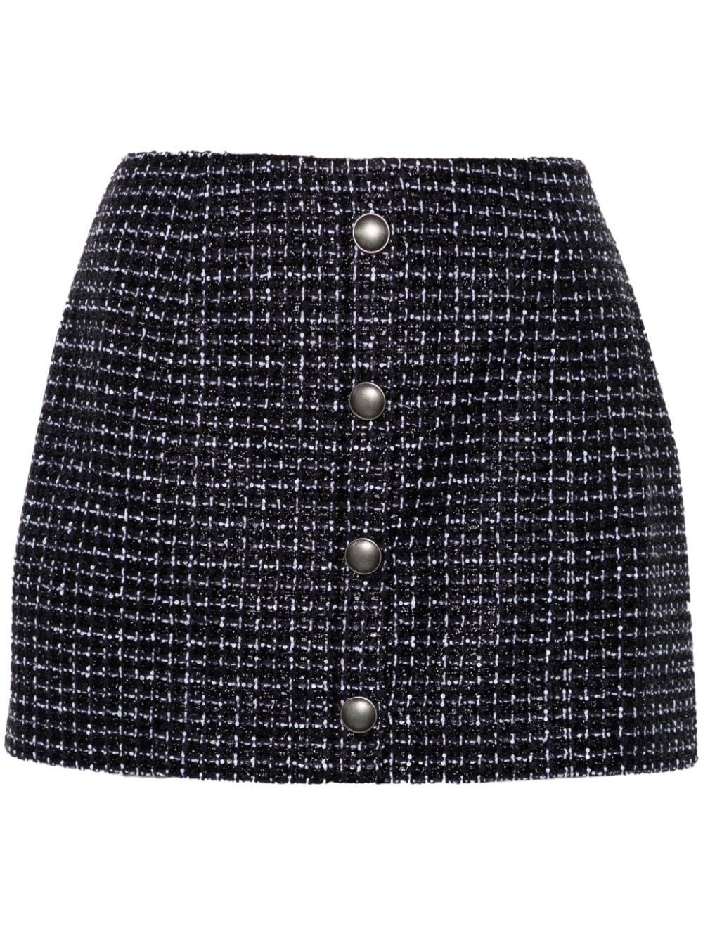 Alessandra Rich Midi Tweed Bouclé Skirt | Grailed