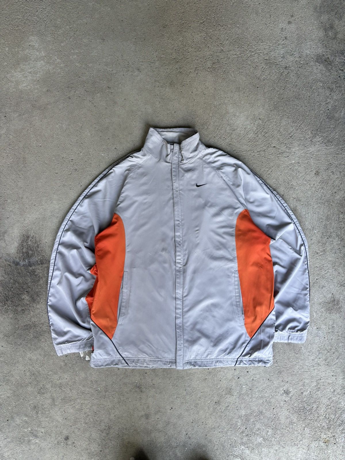 Nike × Vintage Nike Vintage y2k Jacket swoosh ⭐️RARE⭐️ gray M Size US M / EU 48-50 / 2 - 1 Thumbnail