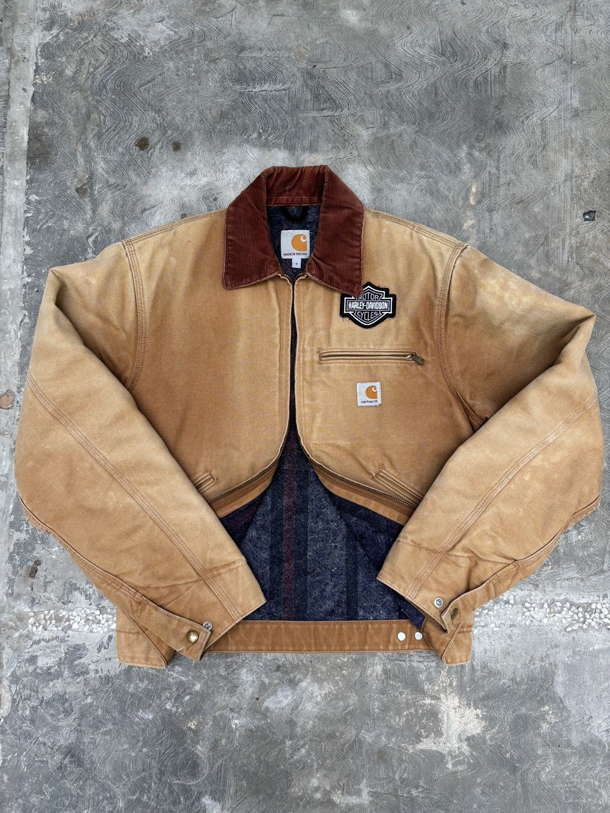 Carhartt Carhartt Detroit J001 BRN 2015 Sunfaded Made In The Usa Size US S / EU 44-46 / 1 - 6 Thumbnail