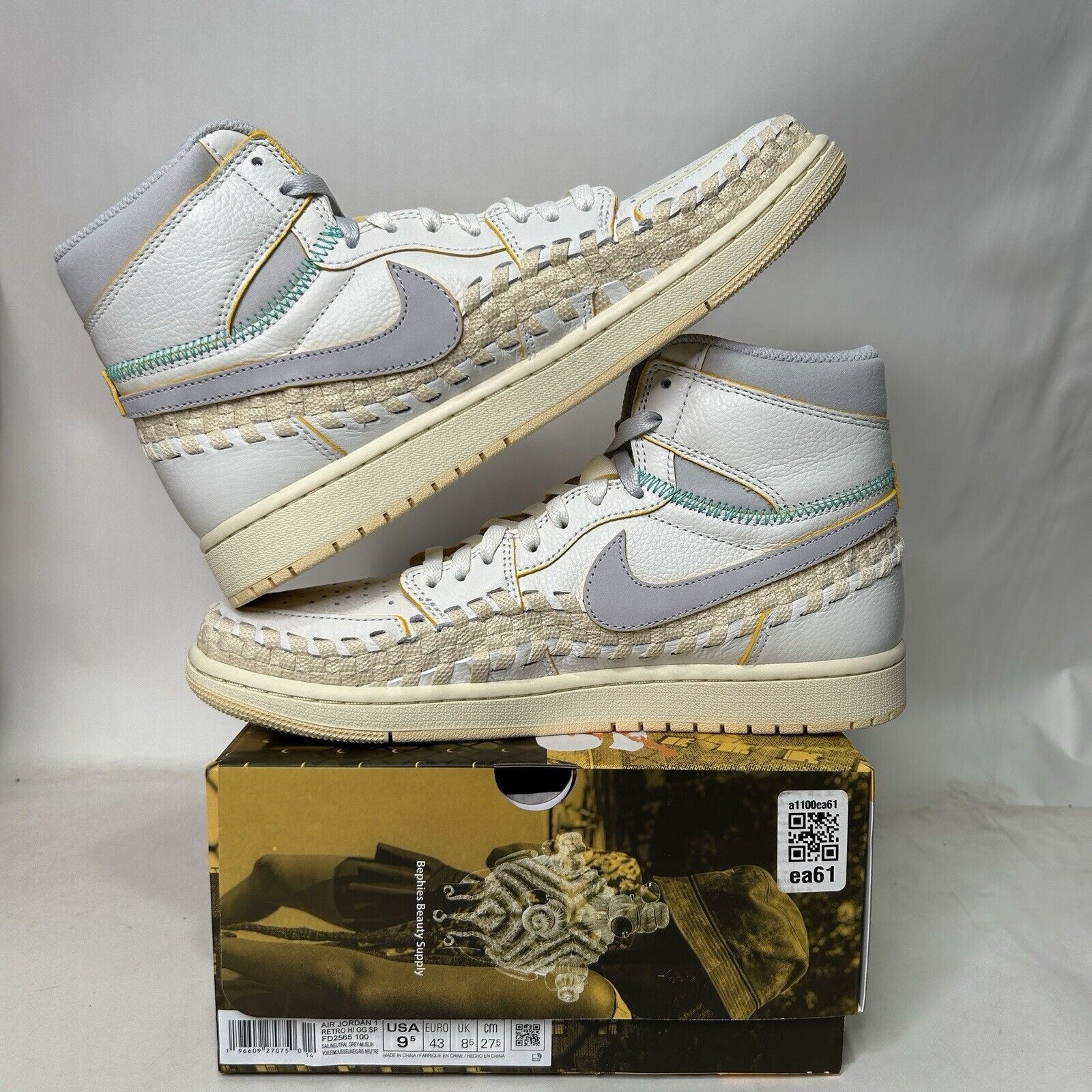 Jordan Brand Union LA x BSS x Nike Air Jordan 1 Retro OG “Summer Of 96” Size US 9.5 / EU 42-43 - 3 Thumbnail