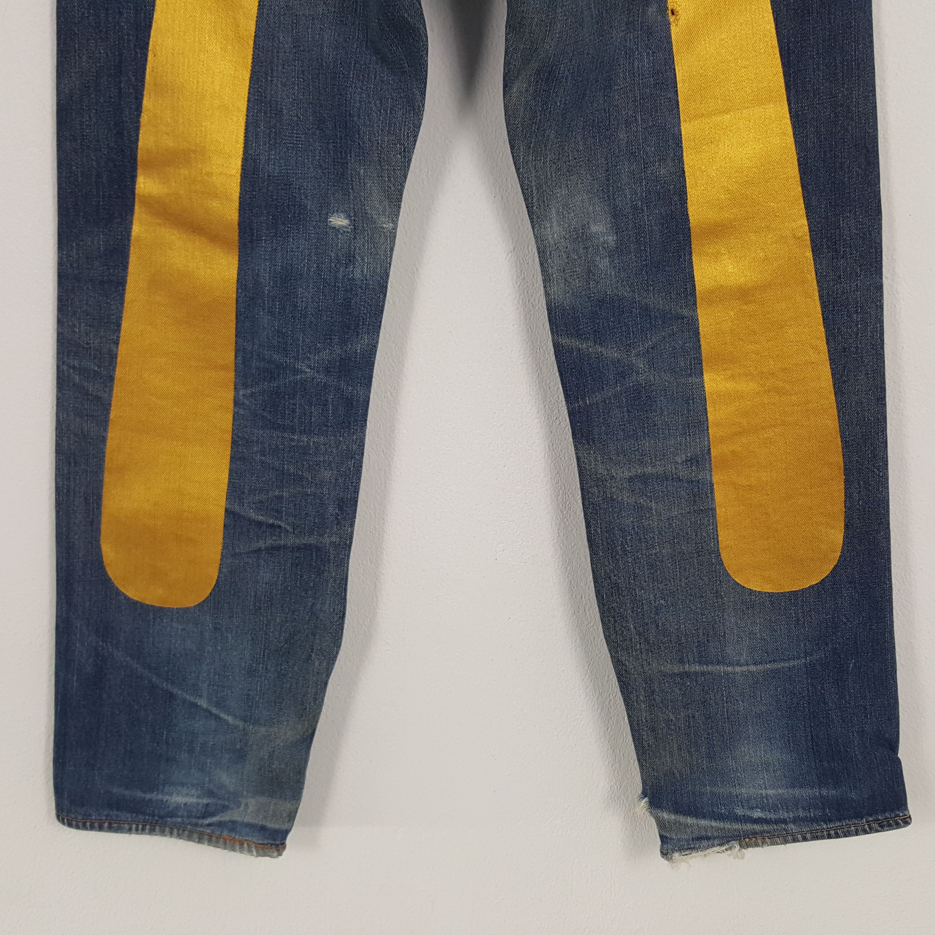 Evisu × Japanese Brand Evisu Yamane Selvedge Custom Daicock Art Double Knee Jeans Size US 30 / EU 46 - 2 Thumbnail