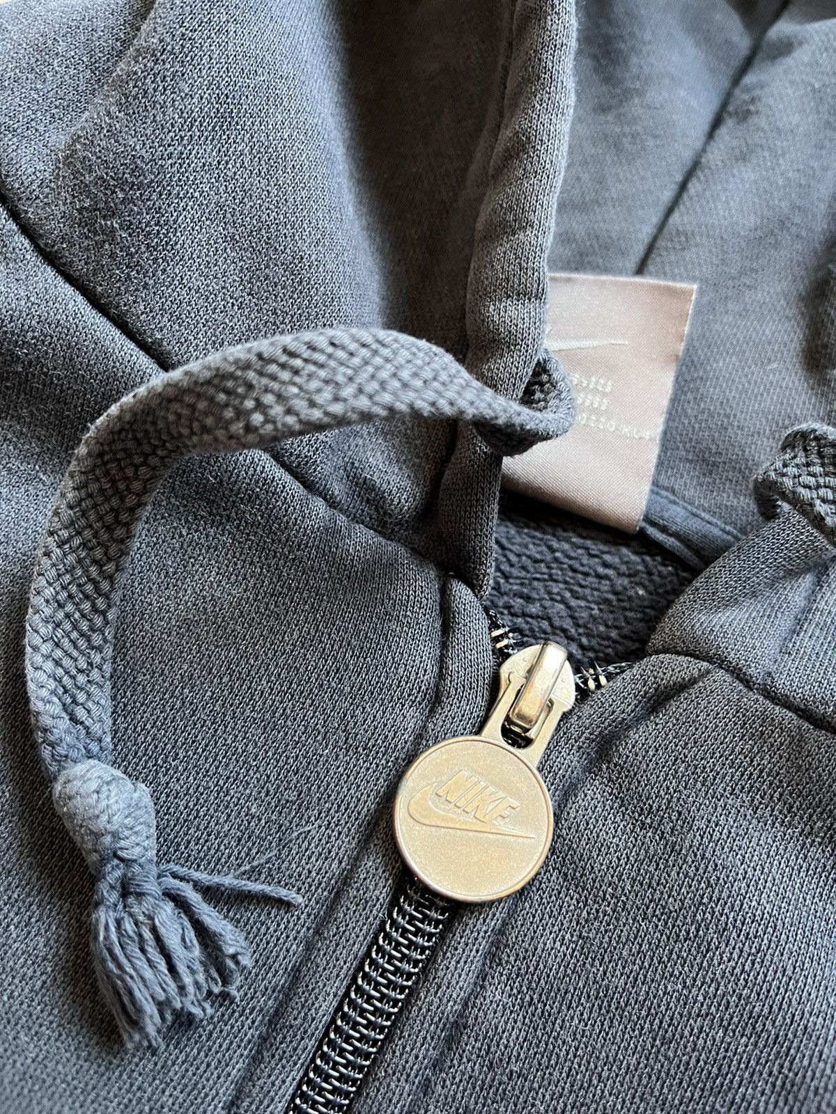 Nike × Vintage Vintage Nike Zip Hoodie big logo distressed style size XL Size US XL / EU 56 / 4 - 12 Thumbnail
