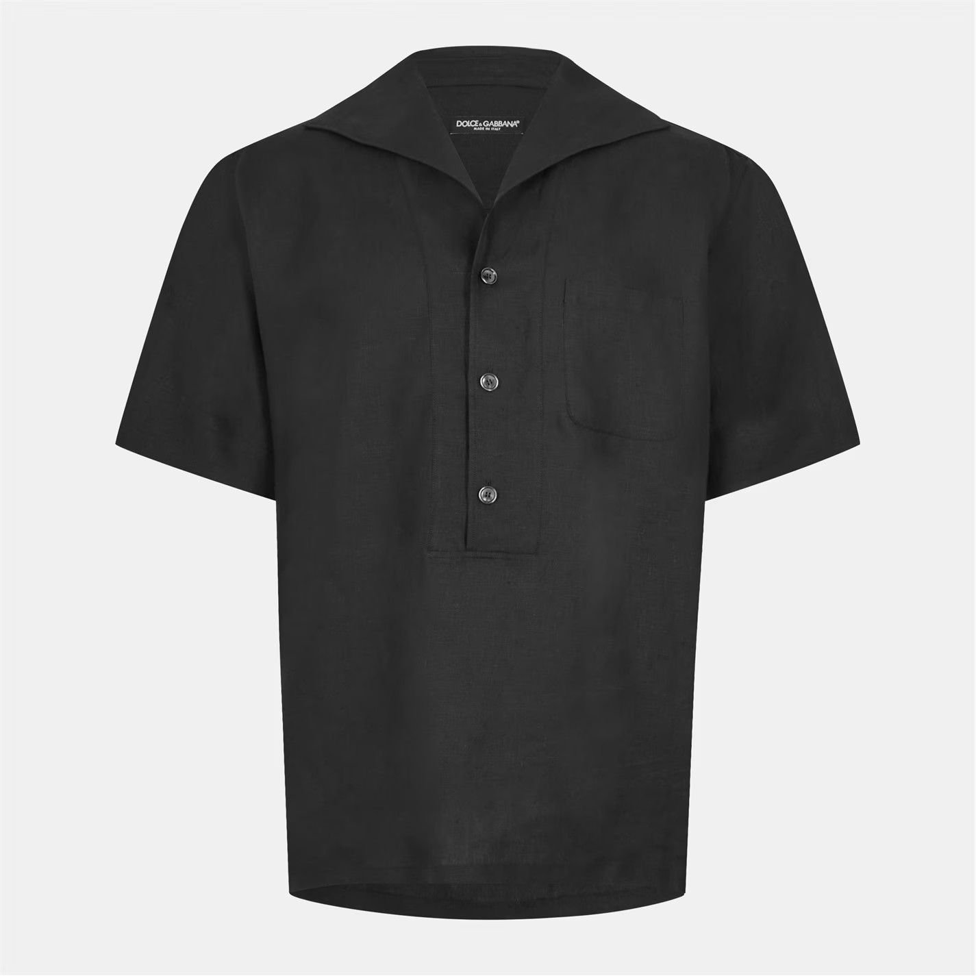 Dolce & Gabbana o1g2r1mq0426 Short Sleeve Short Shirt in Black Size US L / EU 52-54 / 3 - 1 Thumbnail