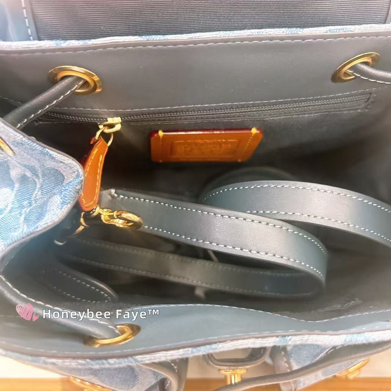 Coach Hadley Backpack In Signature Denim denim CDB95 Size ONE SIZE - 7 Thumbnail