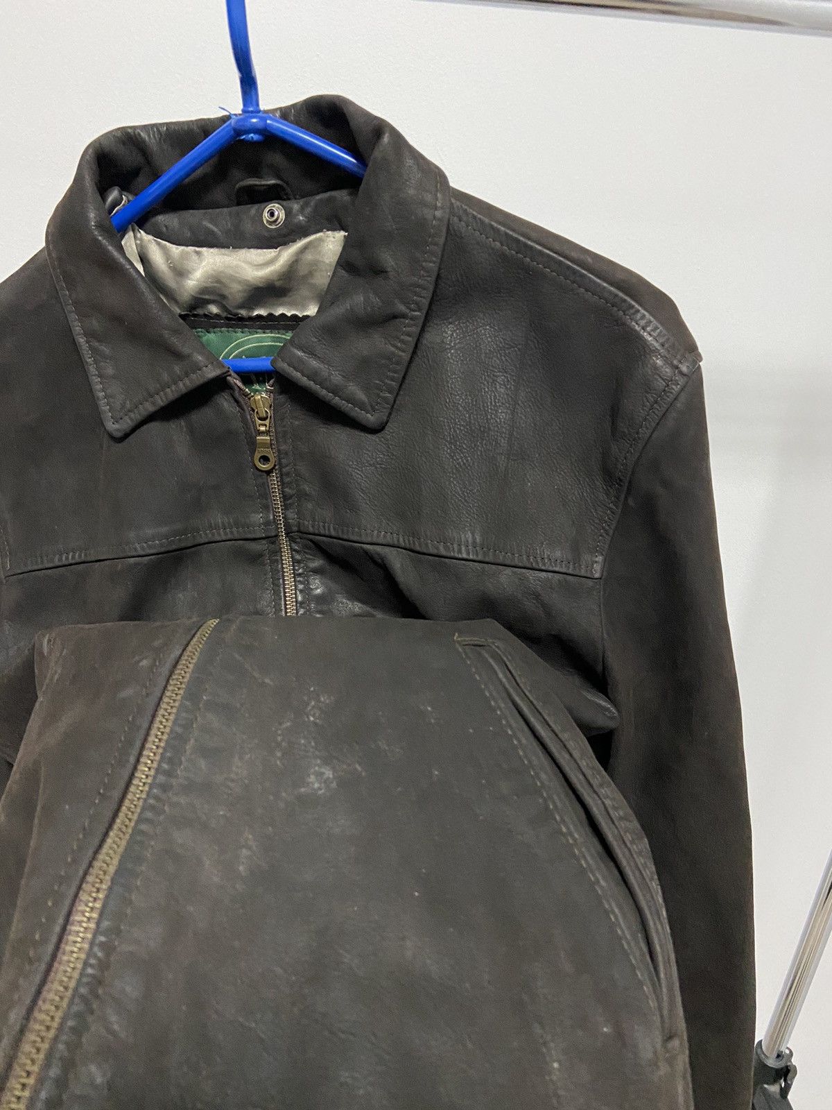 AMI × Vintage AMI London Leather Jacket Vintage Avant Garde Luxury Size US L / EU 52-54 / 3 - 10 Thumbnail