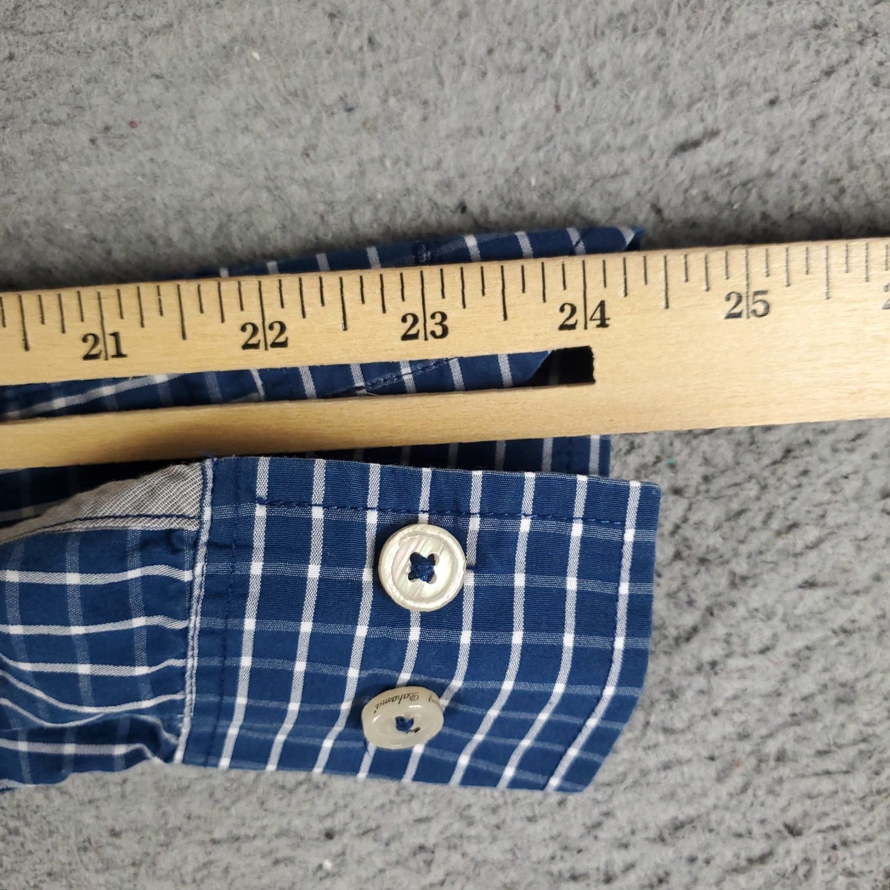 Tommy Bahama Tommy Bahama Shirt Mens Large Blue Check Cotton Button-Up Long Sleeve Size US L / EU 52-54 / 3 - 6 Thumbnail