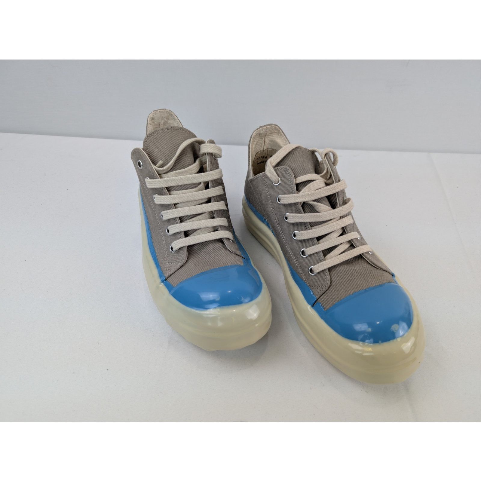 Rick Owens Drkshdw o1rshd1 Concordians low-top sneakers Dirty Pearl Light Blue Size US 8 / EU 41 - 6 Thumbnail