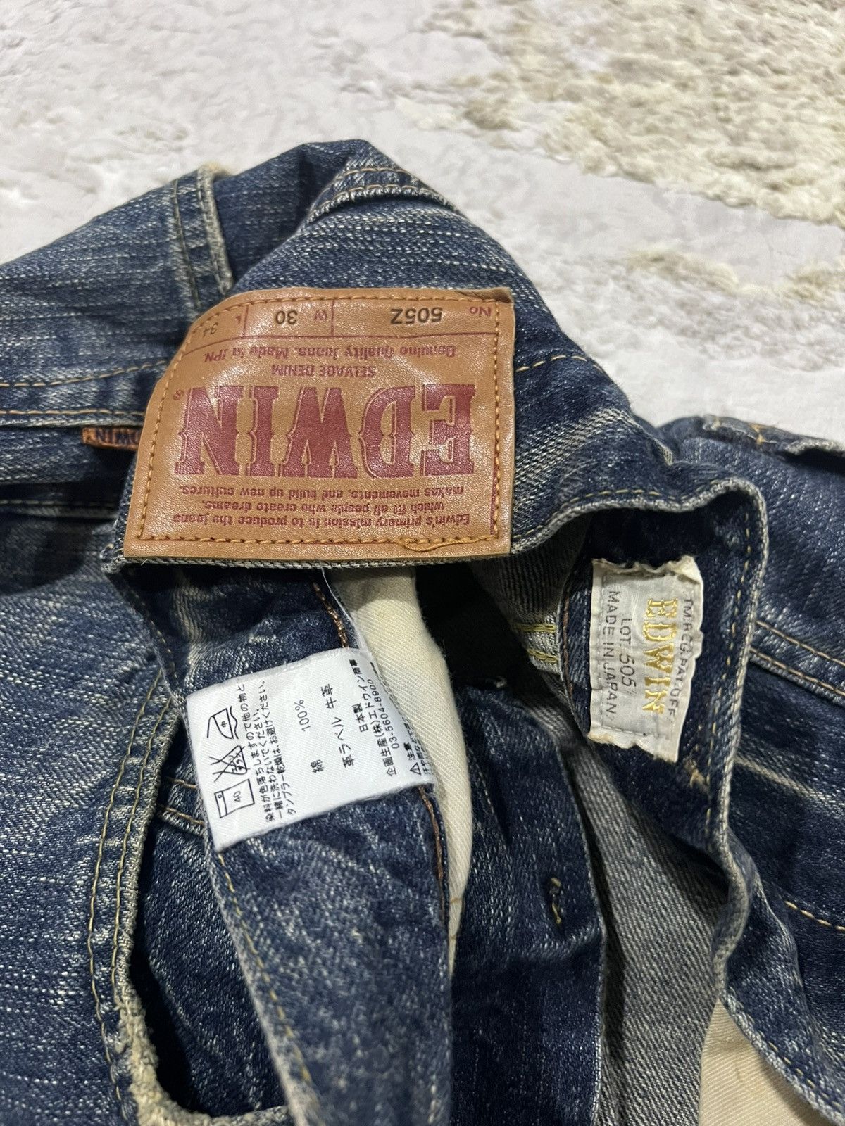 Edwin Vintage Edwin 🇯🇵 Made Mud Wash Regular Fit Selvedge Denim Size US 32 / EU 48 - 8 Thumbnail