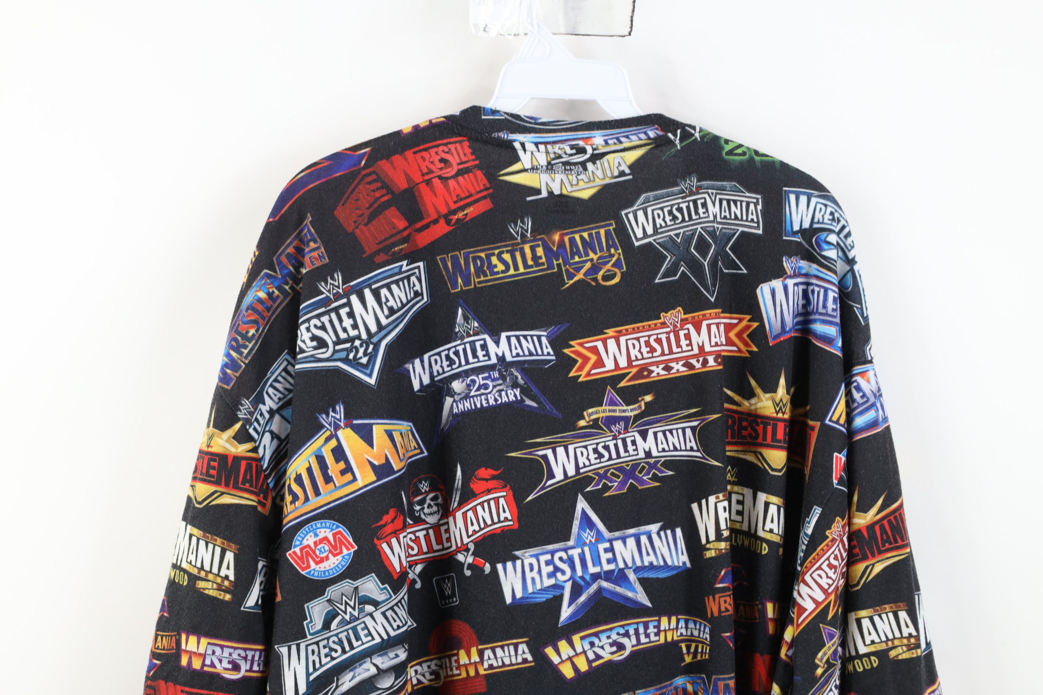 Vintage Vintage Y2K WWE WWF Wrestling Wrestlemania All Print T-Shirt Size US XXL / EU 58 / 5 - 11 Thumbnail