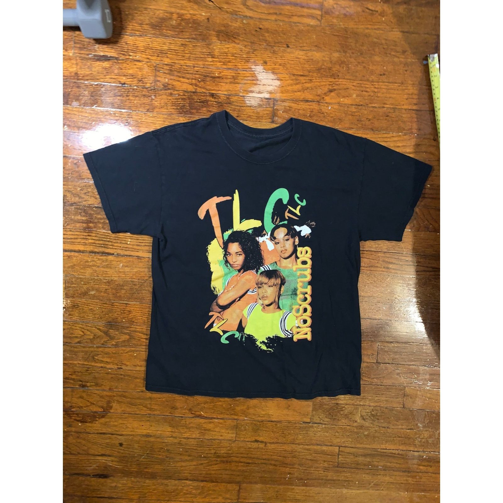 Band Tees TLC No Scrubs Graphic T Shirt Black Large 90s R&B Rap Tee Size L / US 10 / IT 46 - 3 Thumbnail