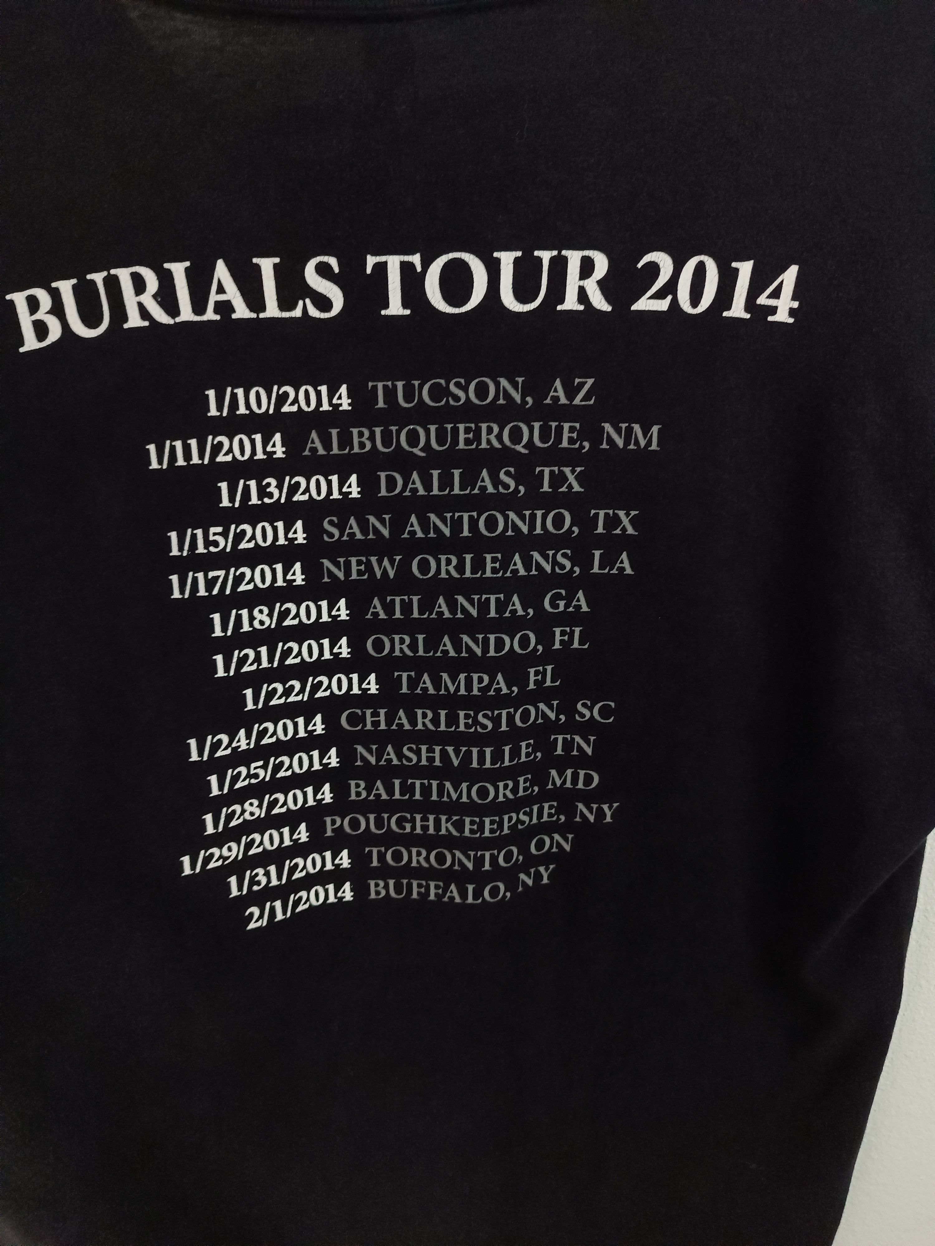 Band Tees VINTAGE 2014 AFI BURIALS TOUR FADED TEE alkaline trio used Size US M / EU 48-50 / 2 - 15 Thumbnail