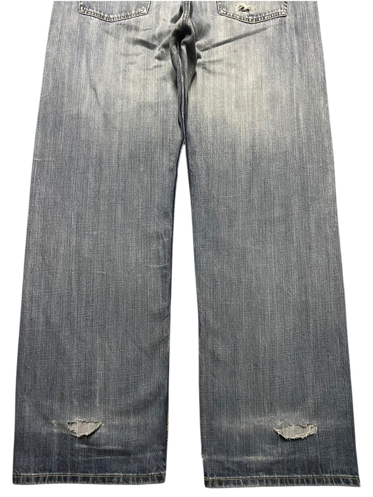 Japanese Brand Vintage Japanese Brand Stone Wash Distressed Baggy Jeans Size US 37 - 6 Thumbnail