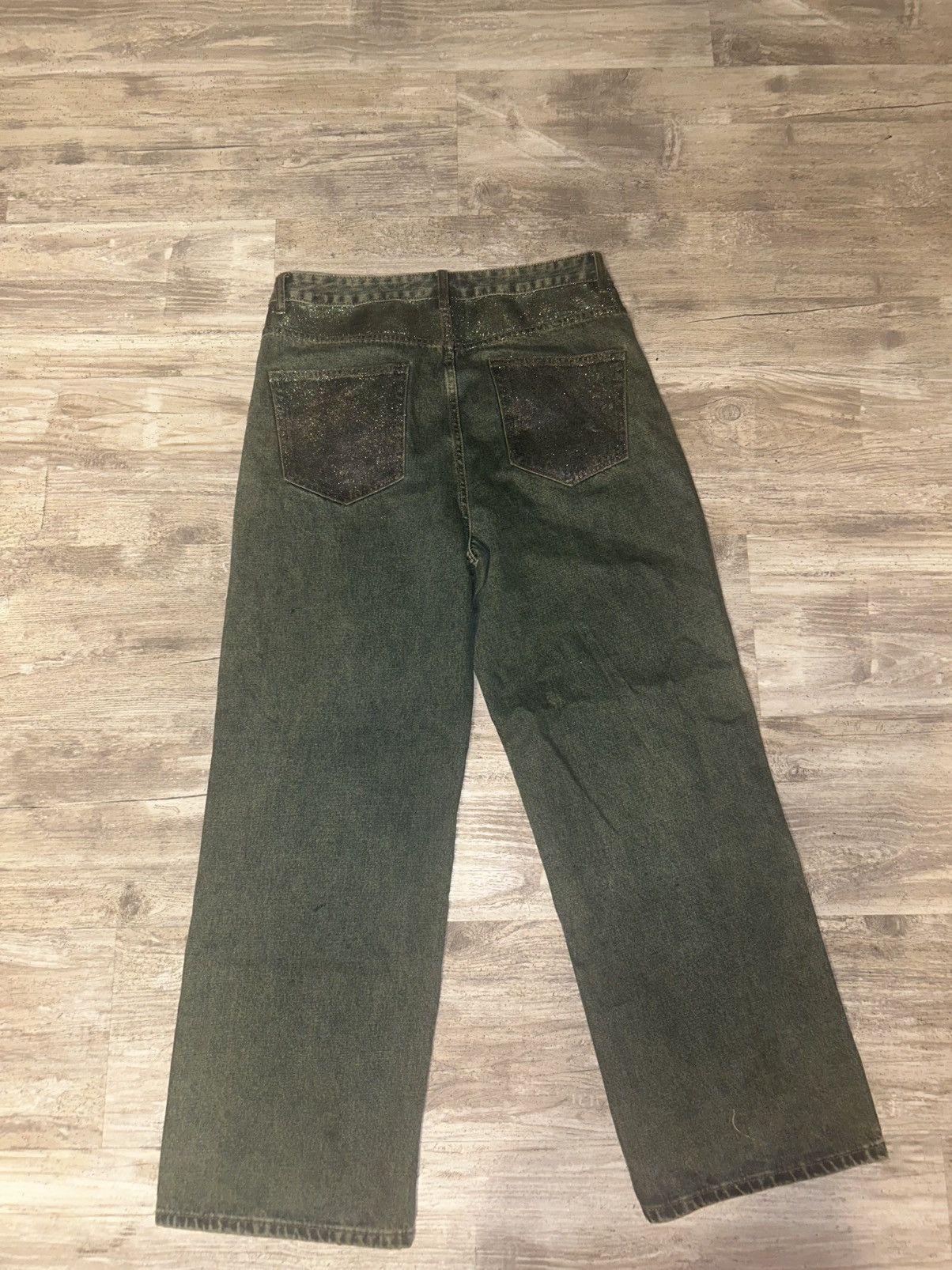 Japanese Brand Slumxweirdo hologram paint Denim Size US 31 - 7 Thumbnail