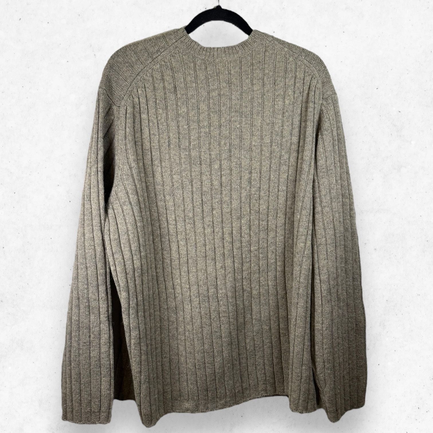 Gap Vintage GAP Sweater Men's XL Beige Fisherman 100% Lambswool Size US XL / EU 56 / 4 - 2 Thumbnail