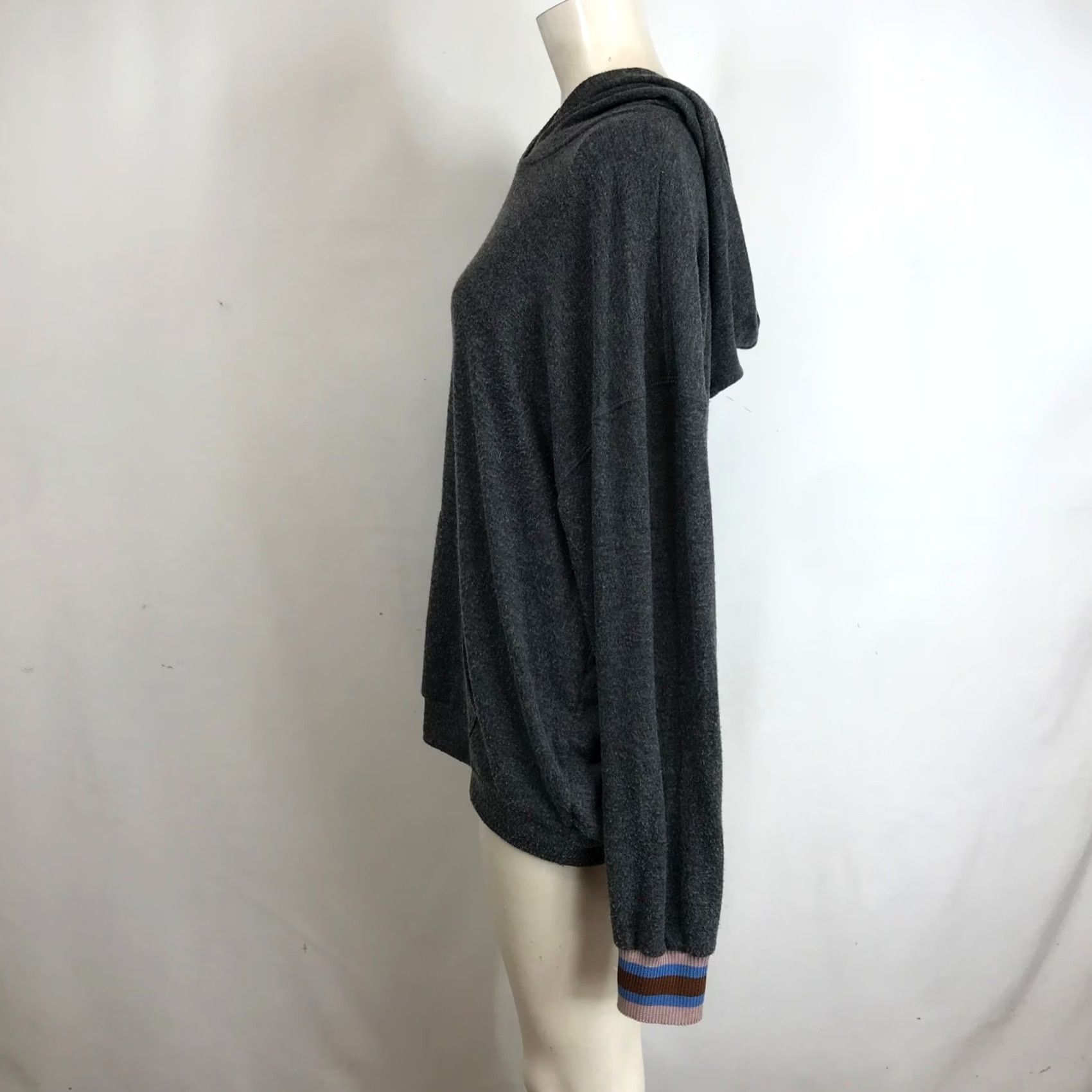 Vintage Project Social T Hoodie Charcoal Grey Cozy Relaxed Fit XL Women Size XL / US 12-14 / IT 48-50 - 6 Thumbnail
