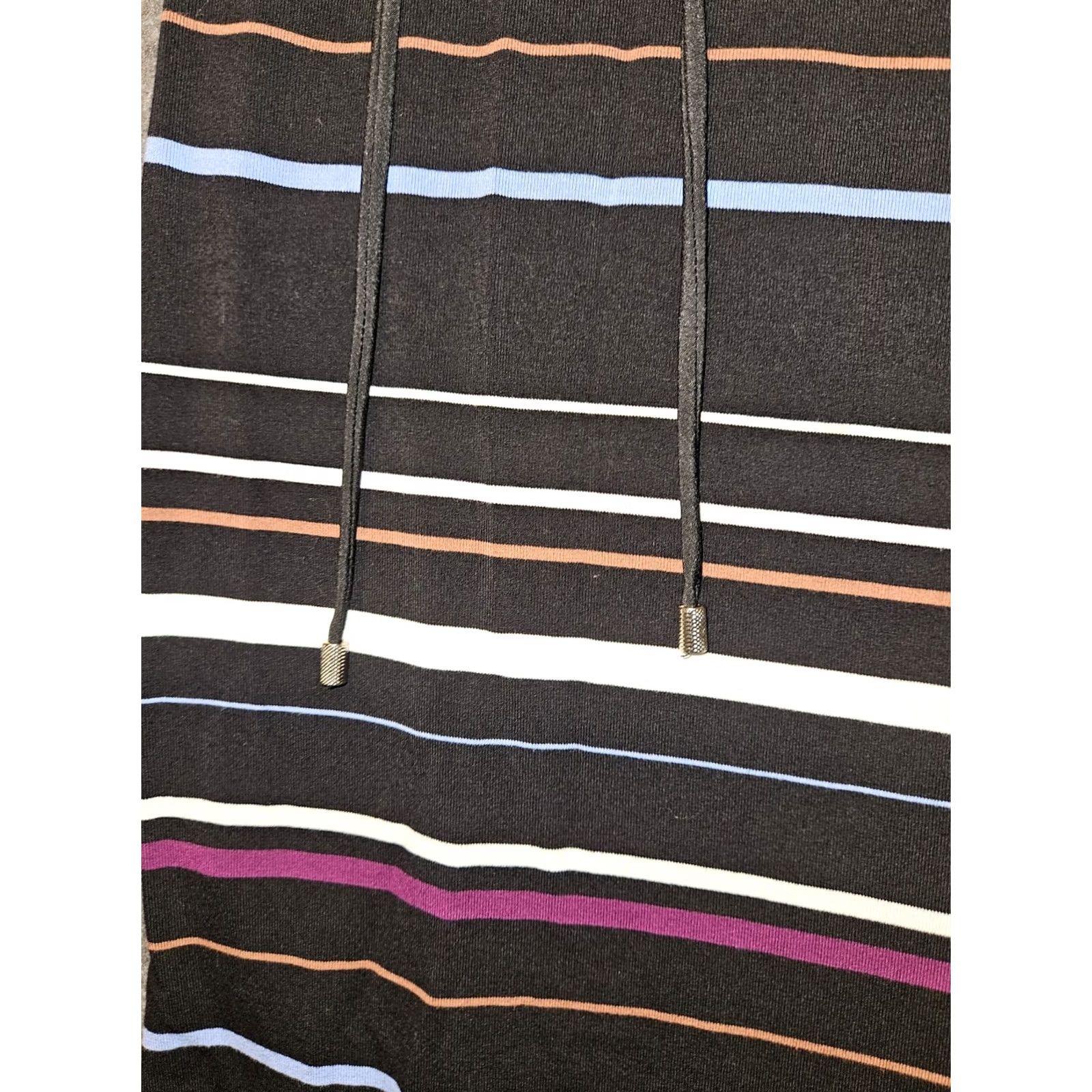 White House Black Market VINTAGE White House Black Market Maxi Strapless Dress Medium Black Striped Self Tie Size M / US 6-8 / IT 42-44 - 6 Thumbnail