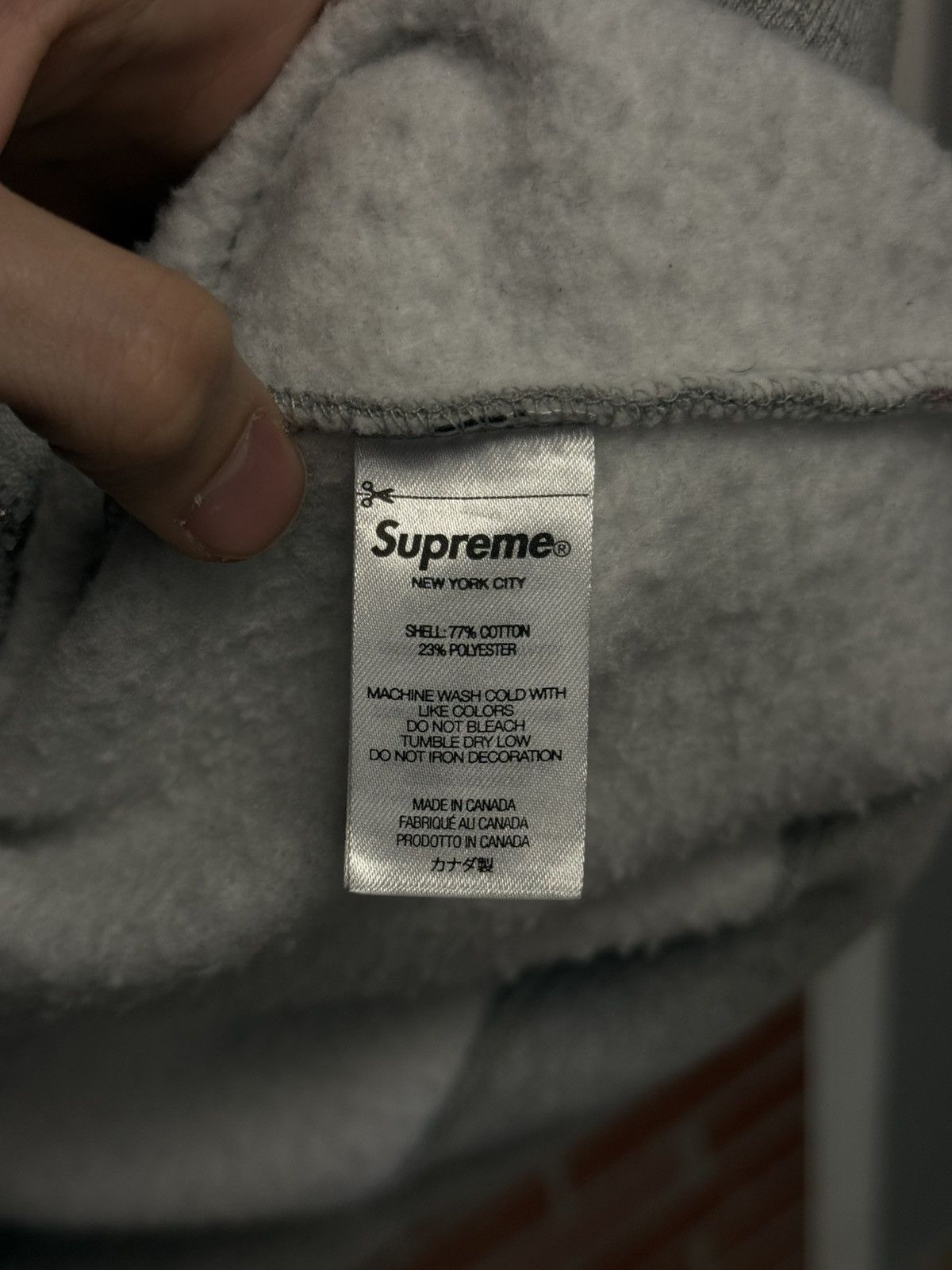 Supreme Supreme Small Box Logo Zip Up Hoodie Gray XL Tried On Size US XL / EU 56 / 4 - 12 Thumbnail
