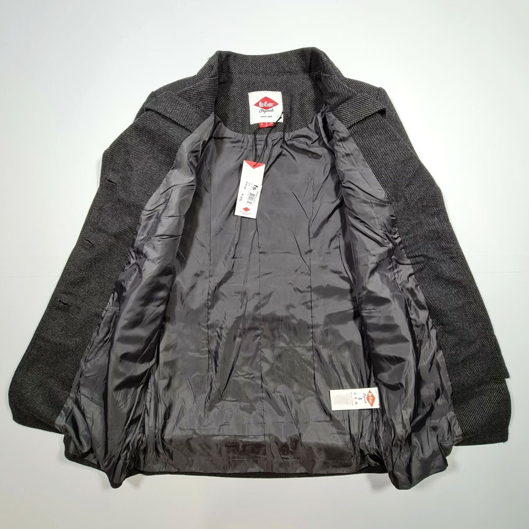 Vintage Lee Cooper Womens Wool Blend Tweed Jacket Grey UK 8 Coat Size M / US 6-8 / IT 42-44 - 5 Thumbnail
