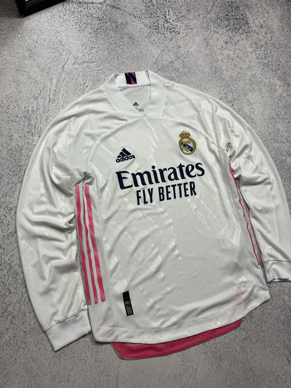 Adidas Real Madrid 2020/2021 Home Soccer Jersey Longsleeve Shirt Size US S / EU 44-46 / 1 - 4 Thumbnail