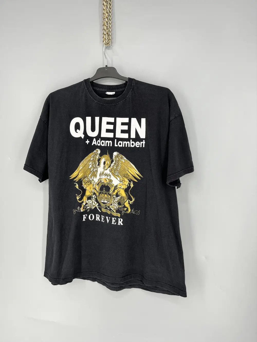 Band Tees 2014 Queen + Adam Lambert Live in Concert Tee Punk Rock Band Size US XL / EU 56 / 4 - 3 Thumbnail