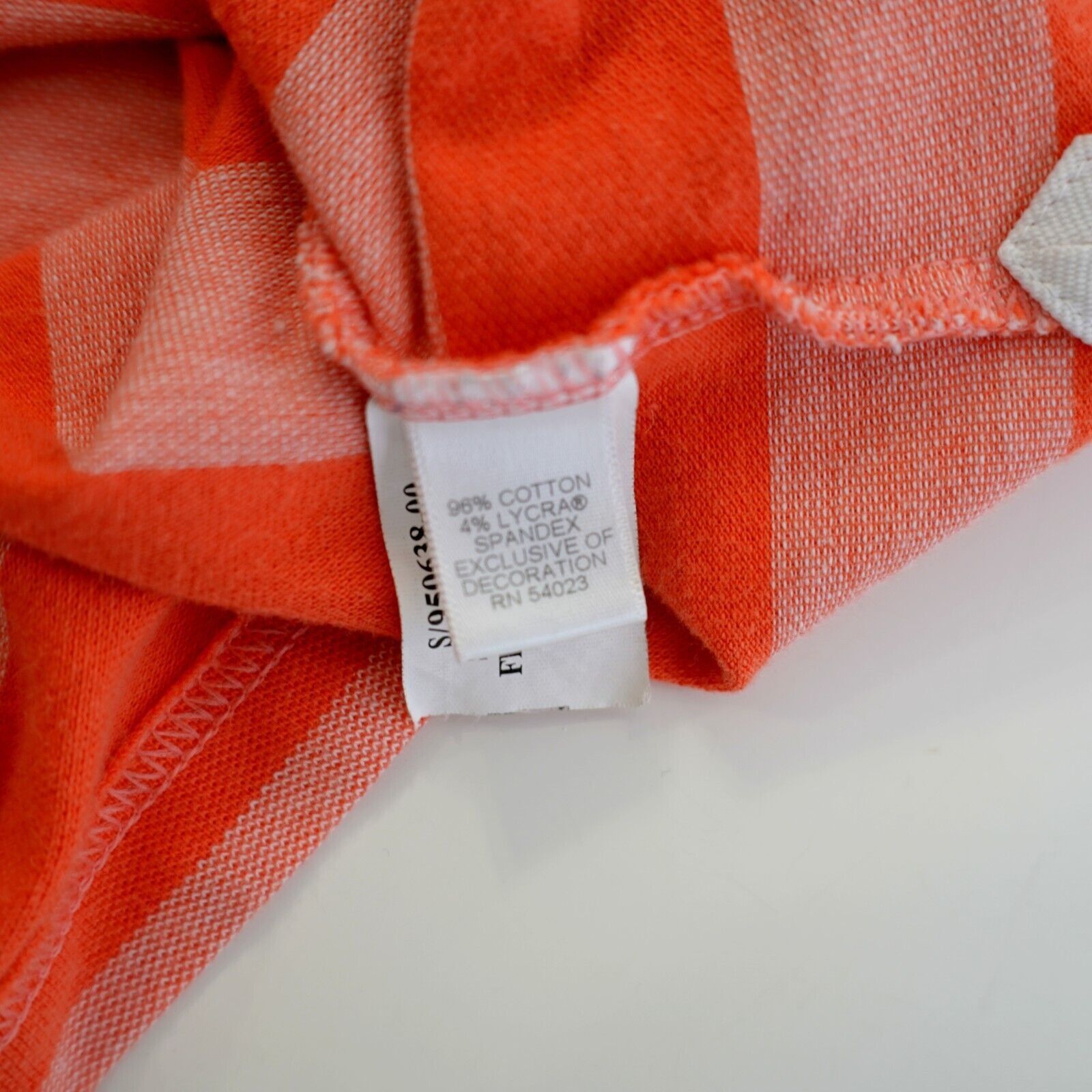 Banana Republic Banana Republic Medium Orange Striped Short Sleeve Collared Size US M / EU 48-50 / 2 - 11 Thumbnail