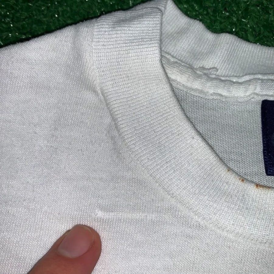 Nike VINTAGE Nike T-Shirt USA 80s St Louis Swoosh City Series Small Mens Crew Neck Short Sleeve White Graphic Tee USA Swoosh 1980s Vintage Nike Shirt Size US S / EU 44-46 / 1 - 5 Thumbnail
