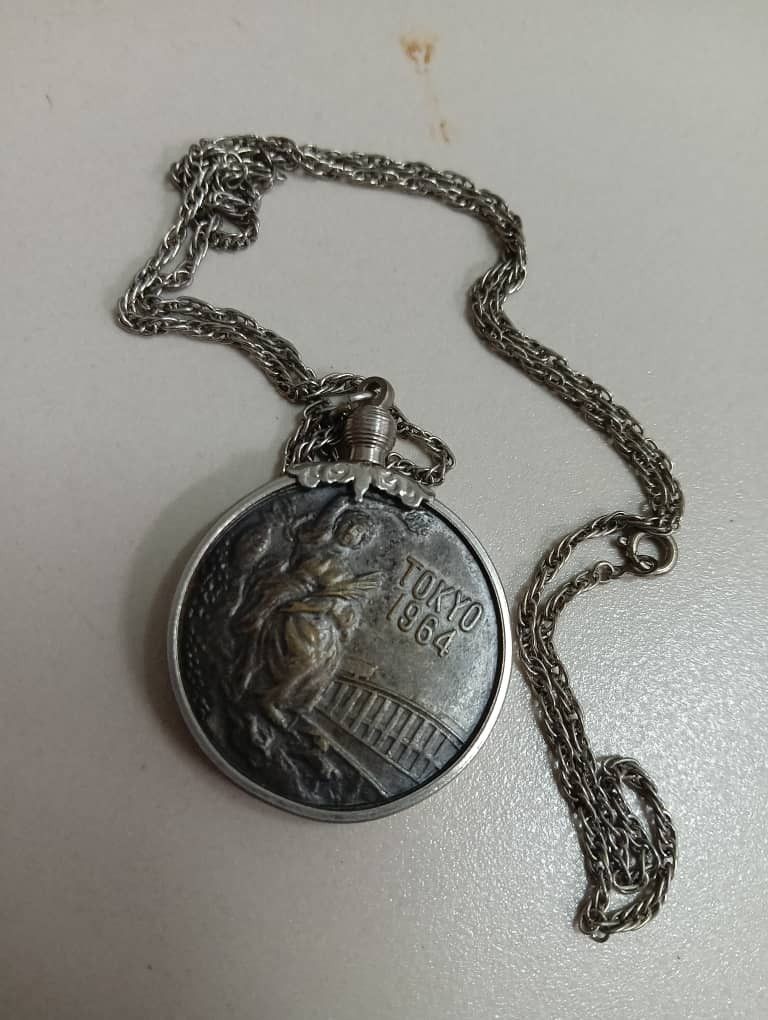 Japanese Brand × USA Olympics 🔥Vintage 1964 TOKYO JAPAN OLYMPIC Necklace Medal Size ONE SIZE - 4 Thumbnail