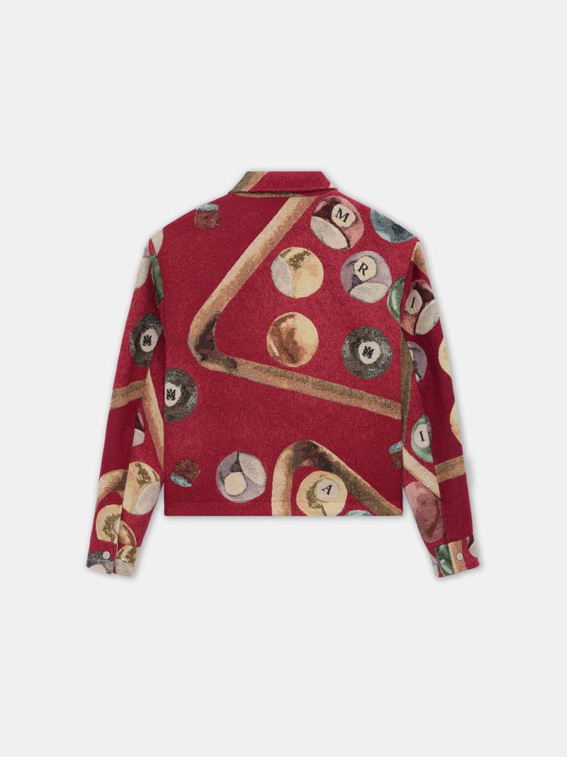 Amiri oc11z0126 Billiards Tapestry Blouson Jacket in Multicolor Size US XL / EU 56 / 4 - 3 Thumbnail