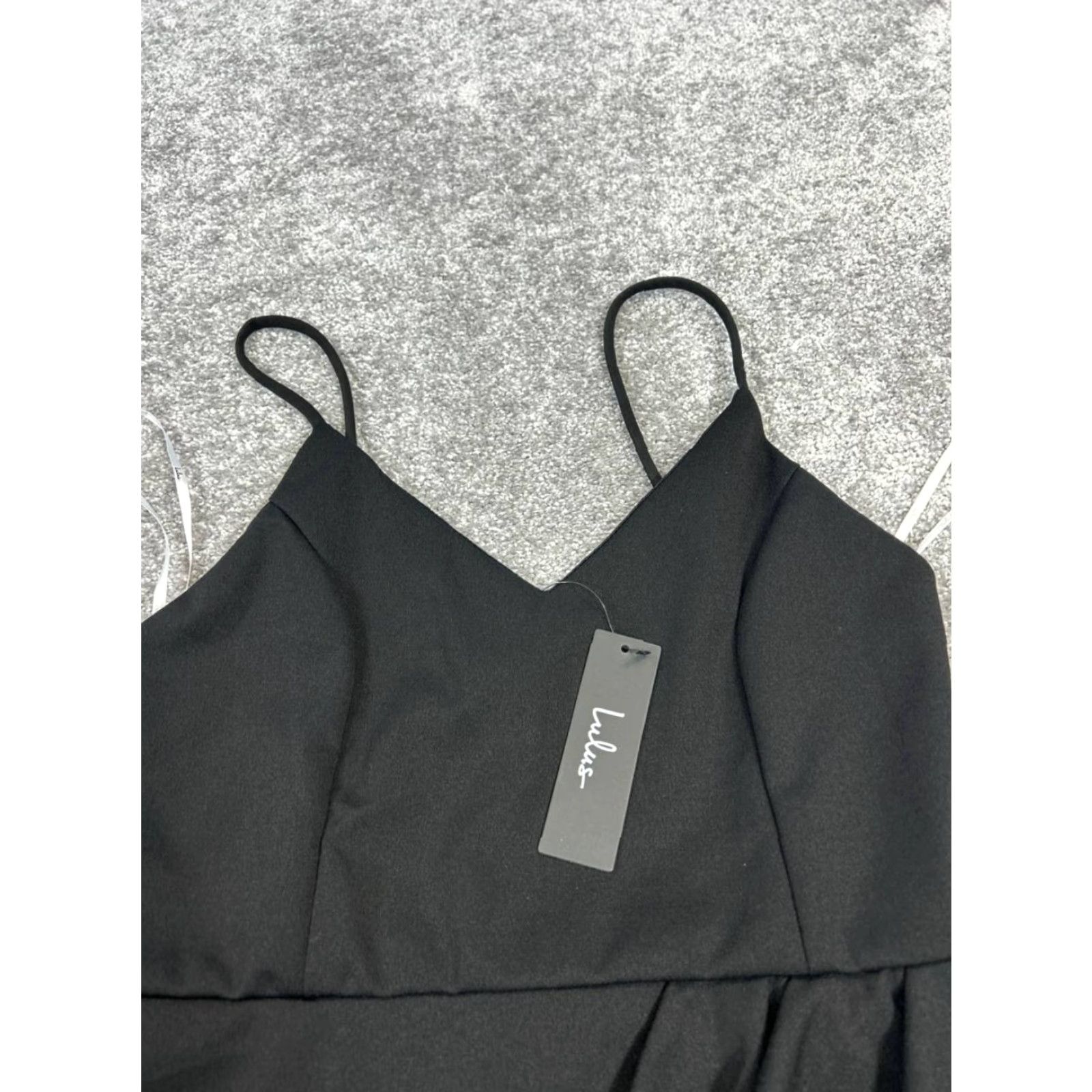 Lulus Lulus Dress Black Bodycon Wrap Womens Large V-Neck Sleeveless Short Neckline Party Cocktail Wedding Casual Size L / US 10 / IT 46 - 2 Thumbnail