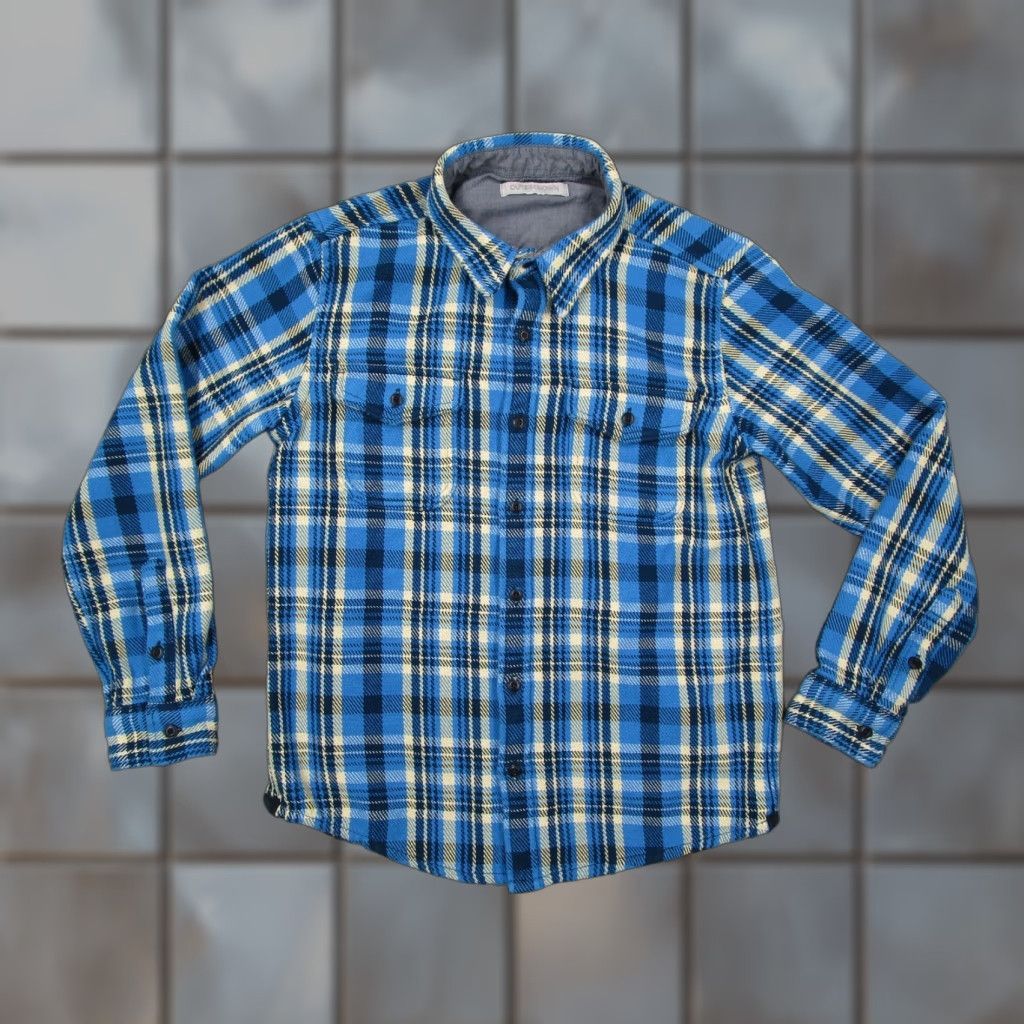 Outerknown VINTAGE Outerknown Men's Shirt Long Sleeve Button-Up Plaid Cotton Casual Fall Spring Summer Winter Blue Regular Size US M / EU 48-50 / 2 - 1 Thumbnail
