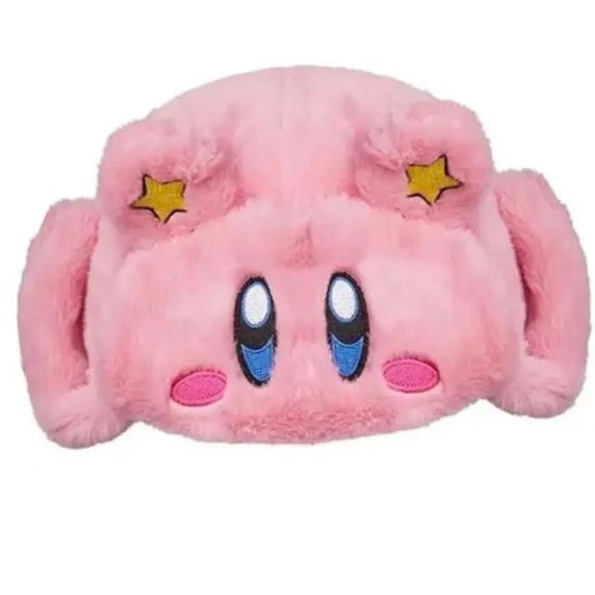 Japanese Brand Y2K Cartoon Anime Kirby Hat Ushanka Hat Cute Winter Hat Size ONE SIZE - 2 Thumbnail