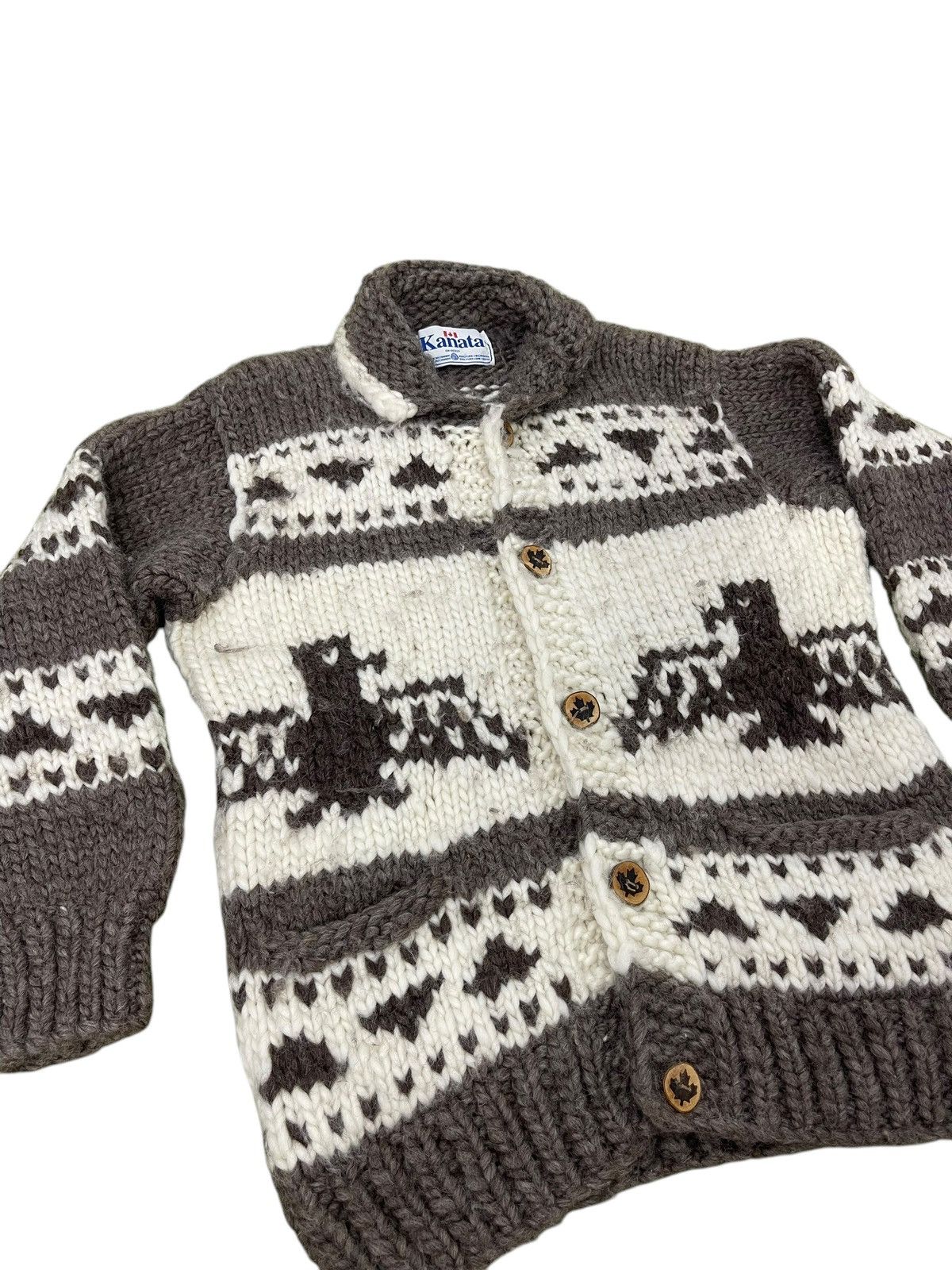 Kanata Hand Knits Cowichan Kanata Canada Wool Knitwear Phoenix 6🟩7 Size US M / EU 48-50 / 2 - 9 Thumbnail