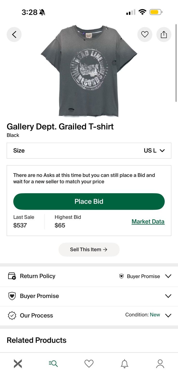 Gallery Dept. Gallery dept grailed t-shirt Size US L / EU 52-54 / 3 - 3 Thumbnail