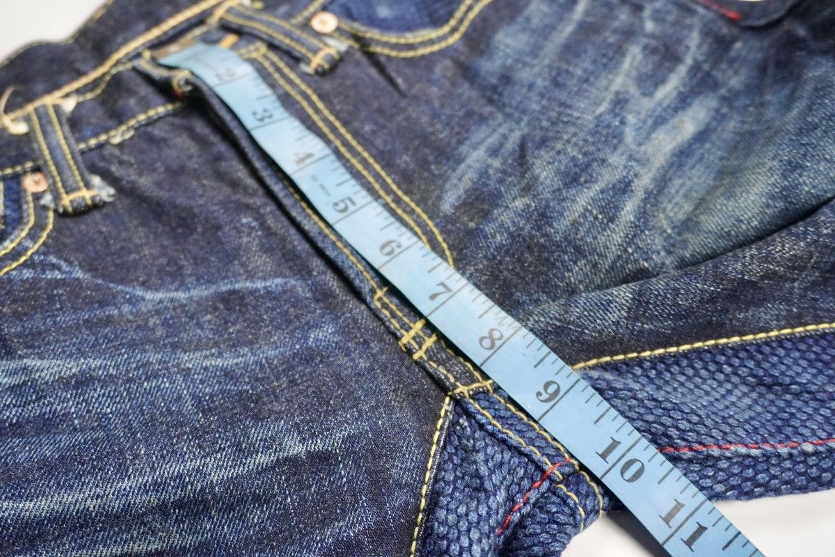 Japanese Brand Tasuki Jeans Repair. Co reconstruct blue denim selvedge Size US 28 / EU 44 - 19 Thumbnail