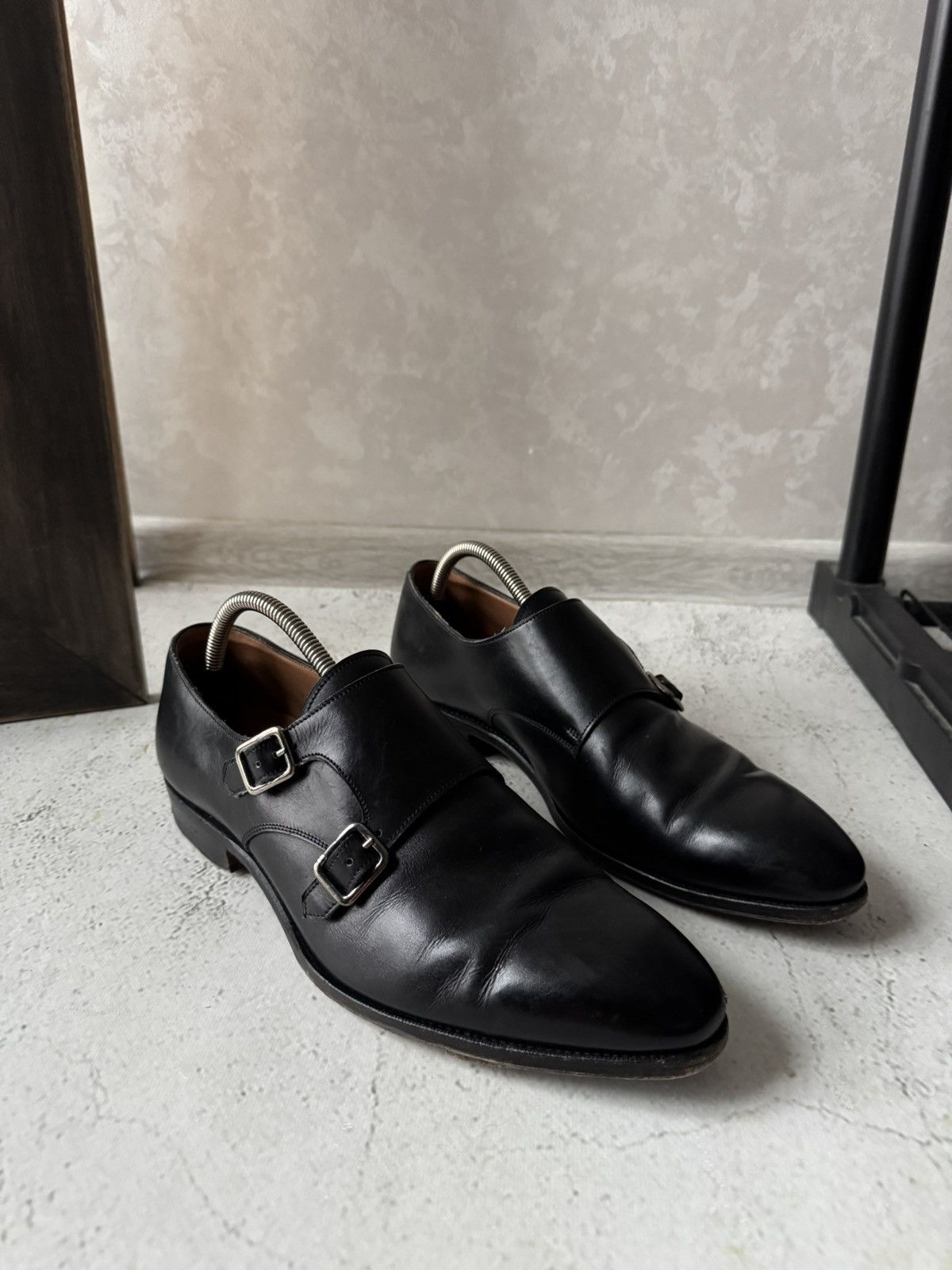 Hackett Hackett London Double Monk Black Mens 9 Classic Dress Shoes Size US 9 / EU 42 - 3 Thumbnail