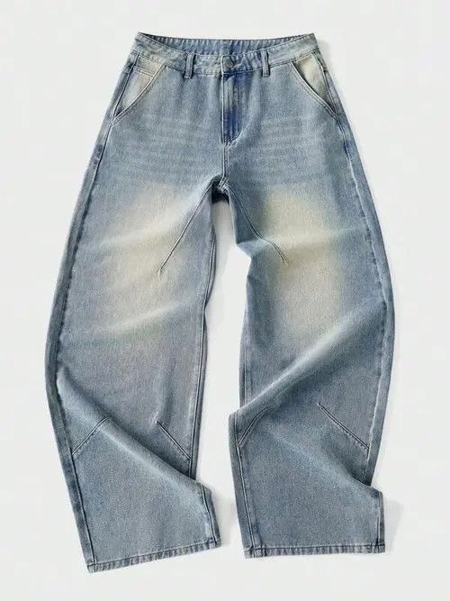 Jean Washed Y2K baggy skate 90s denim jeans Size US 31 - 1 Thumbnail
