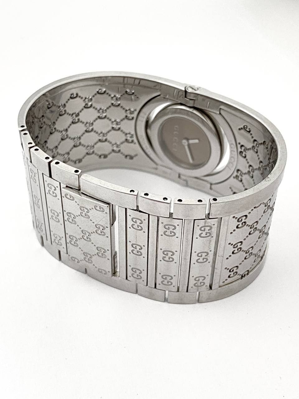 Gucci Gucci GG Logo Twirl Steel Quartz Bracelet Wrist Watch Y2K Size ONE SIZE - 5 Thumbnail