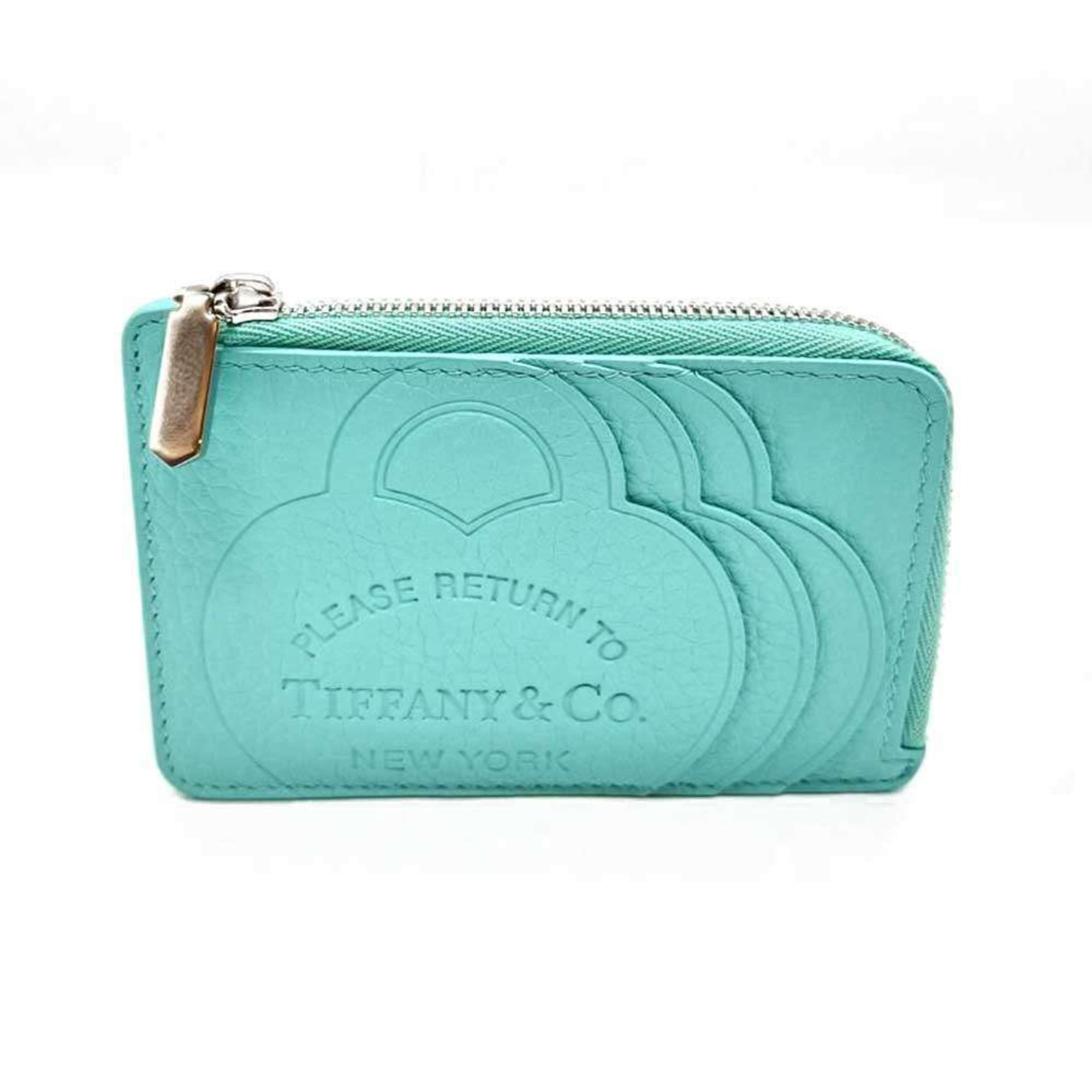 TIFFANY&Co. リターン トゥ ティファニー Zip Card Case Return to TIFFANY & Co Zip Card Case Hibiscus Red Leather