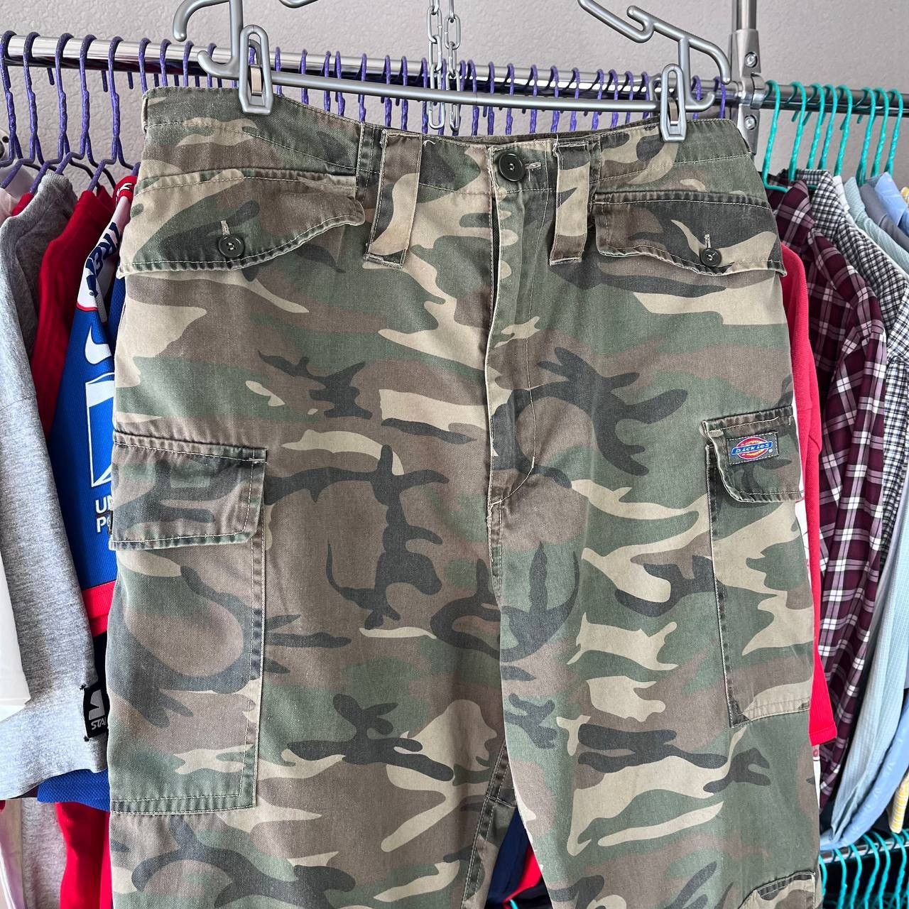 Dickies × Vintage Dickies Military Camo Cargo Work Pants Double Knee Rap SK8 Size US 36 / EU 52 - 4 Thumbnail