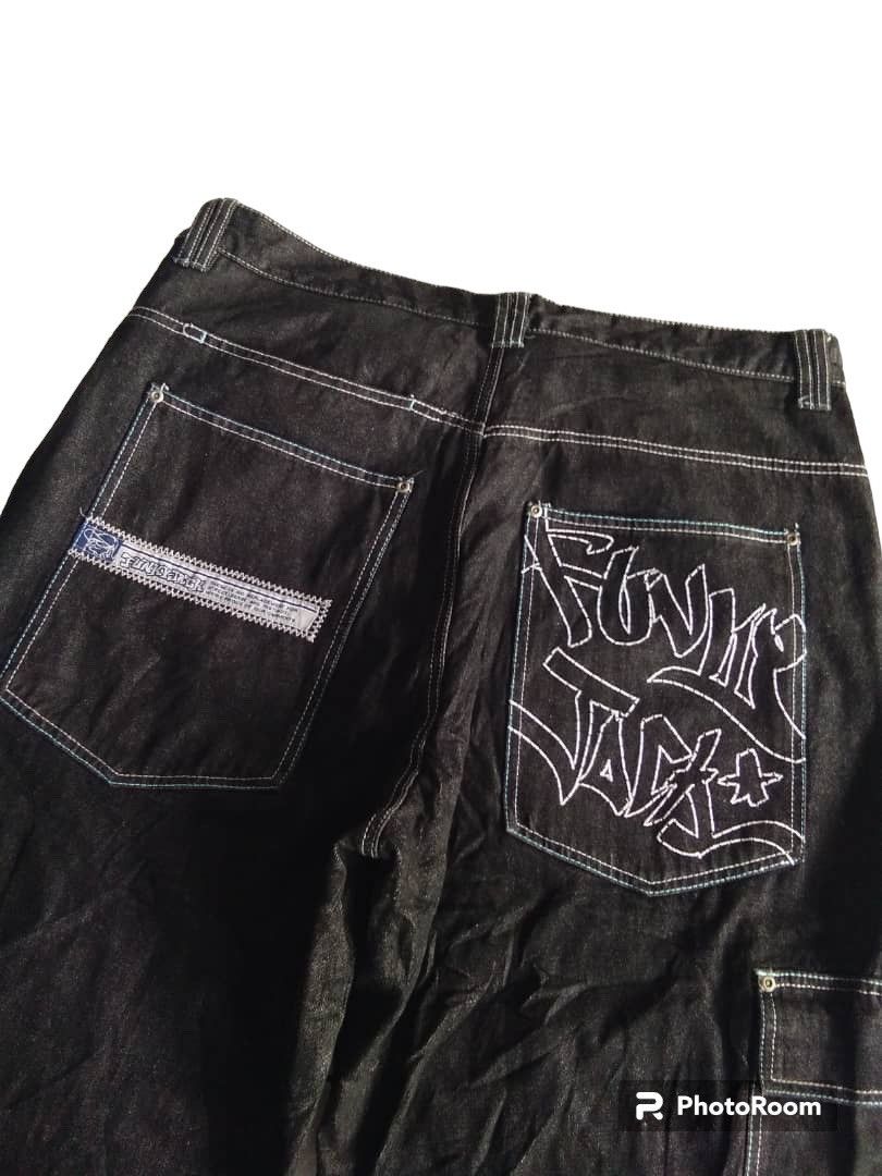 Ed Hardy × Jean Funky Jack Skateboard Baggy Jeans Size US 40 / EU 56 - 4 Thumbnail