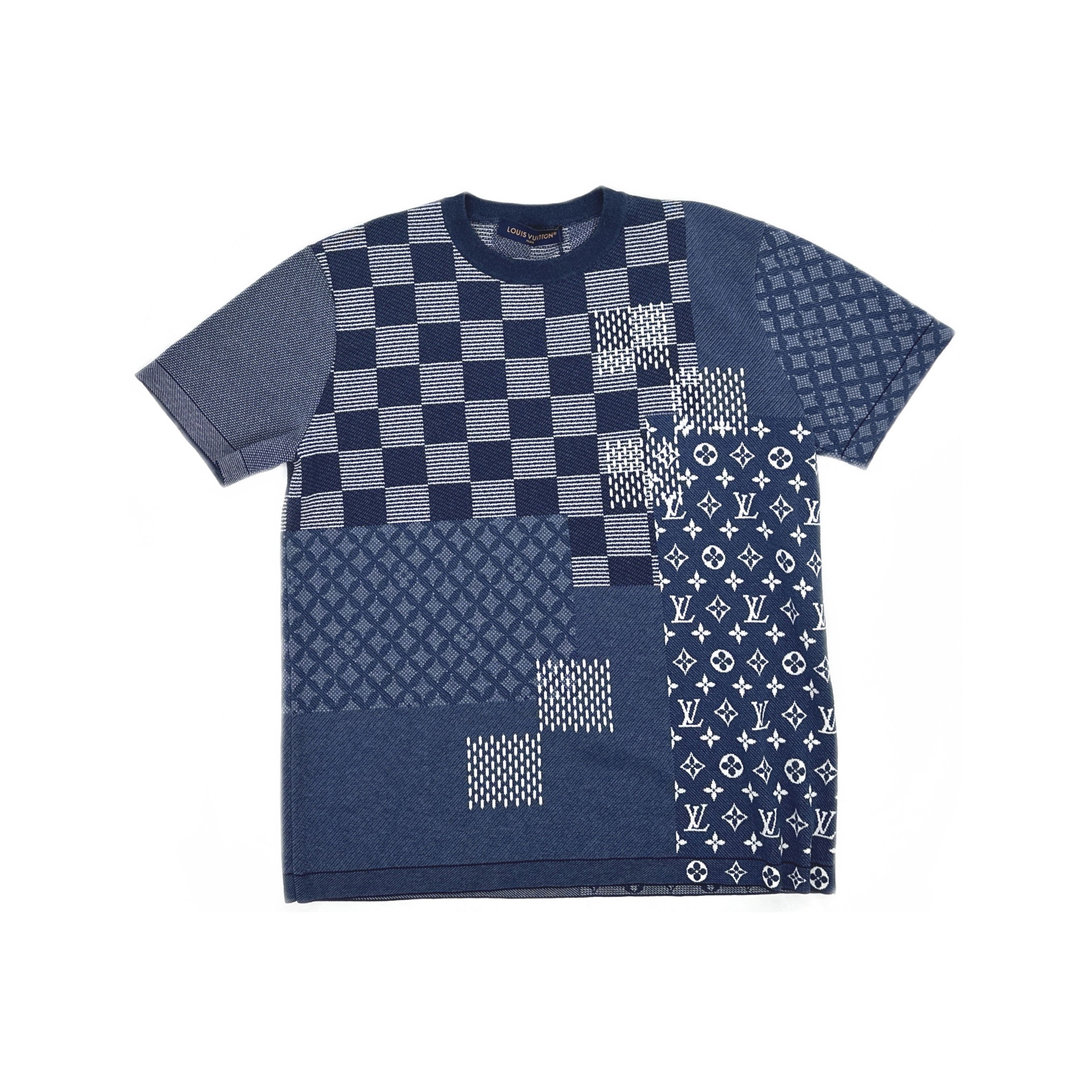 Louis Vuitton Louis Vuitton x Nigo Patchwork Knit T-Shirt Size L Size US L / EU 52-54 / 3 - 1 Thumbnail